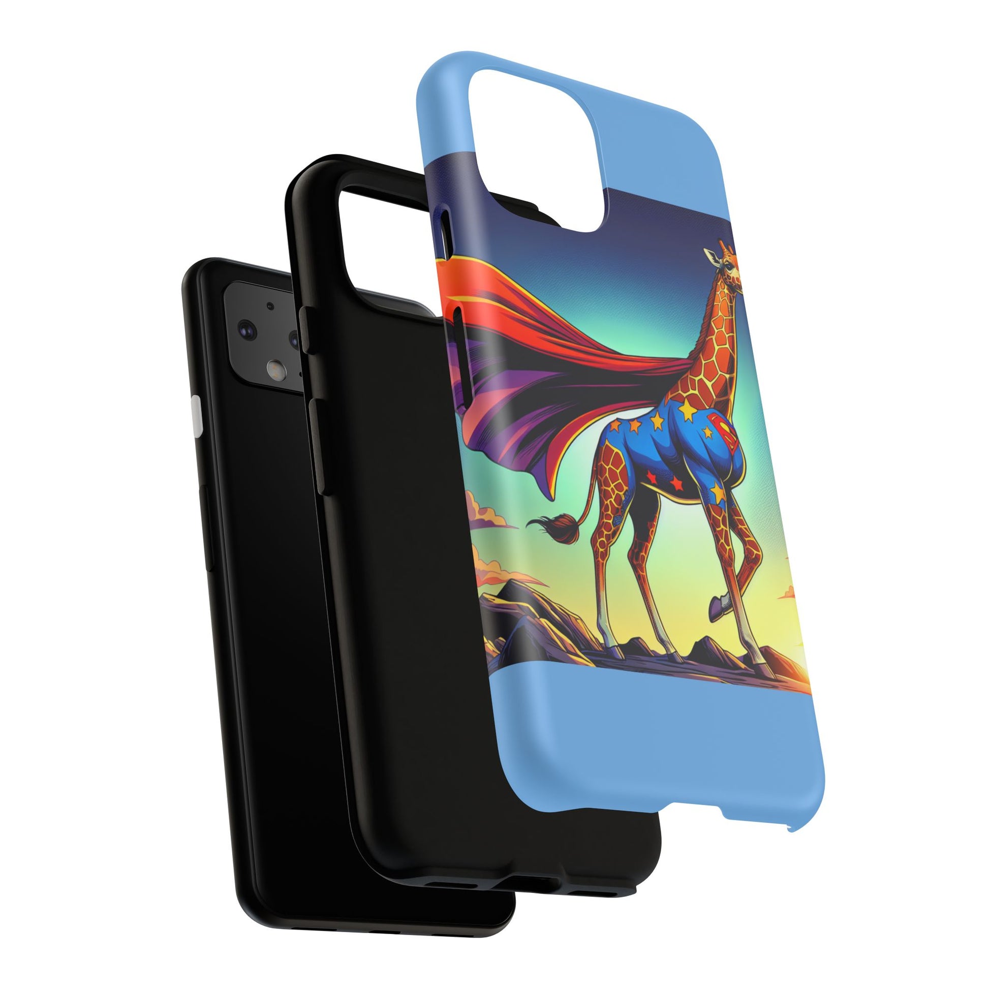 Superhero Giraffe Phone Case | Tough Cases, Unique Gifts, Animal Lover Accessories, Fun Tech Protectors, Cute Phone Covers, Birthday Gift