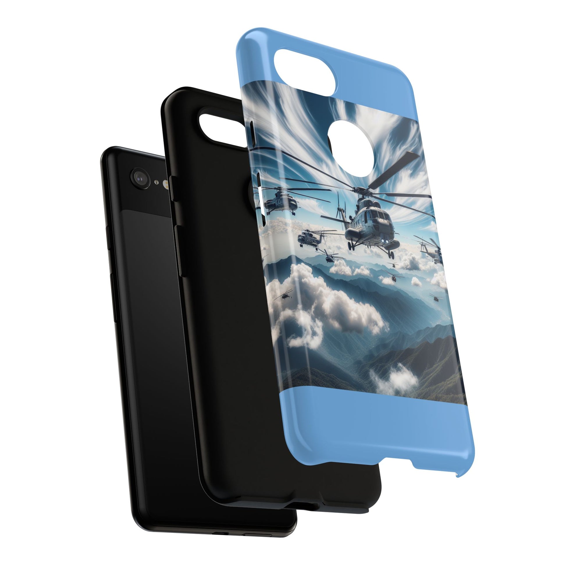 Tough Cases - Helicopter Design Phone Case, Military Style Cover, Unique Gift for Aviation Lovers, Durable Phone Protector, Hobbyist [...]