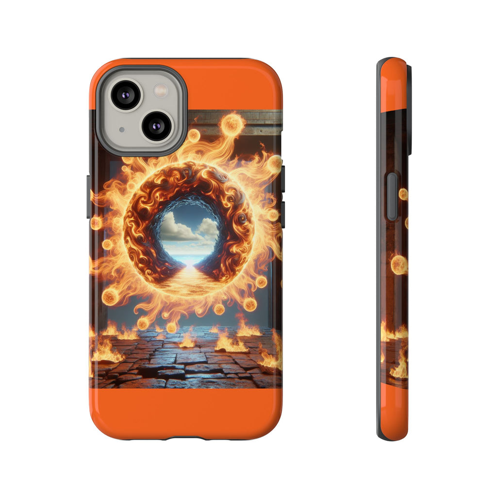 Vibrant Phone Case, Tough Cases for Gamers, Fire Element Phone Cover, Unique Protector, Game Lover Gifts