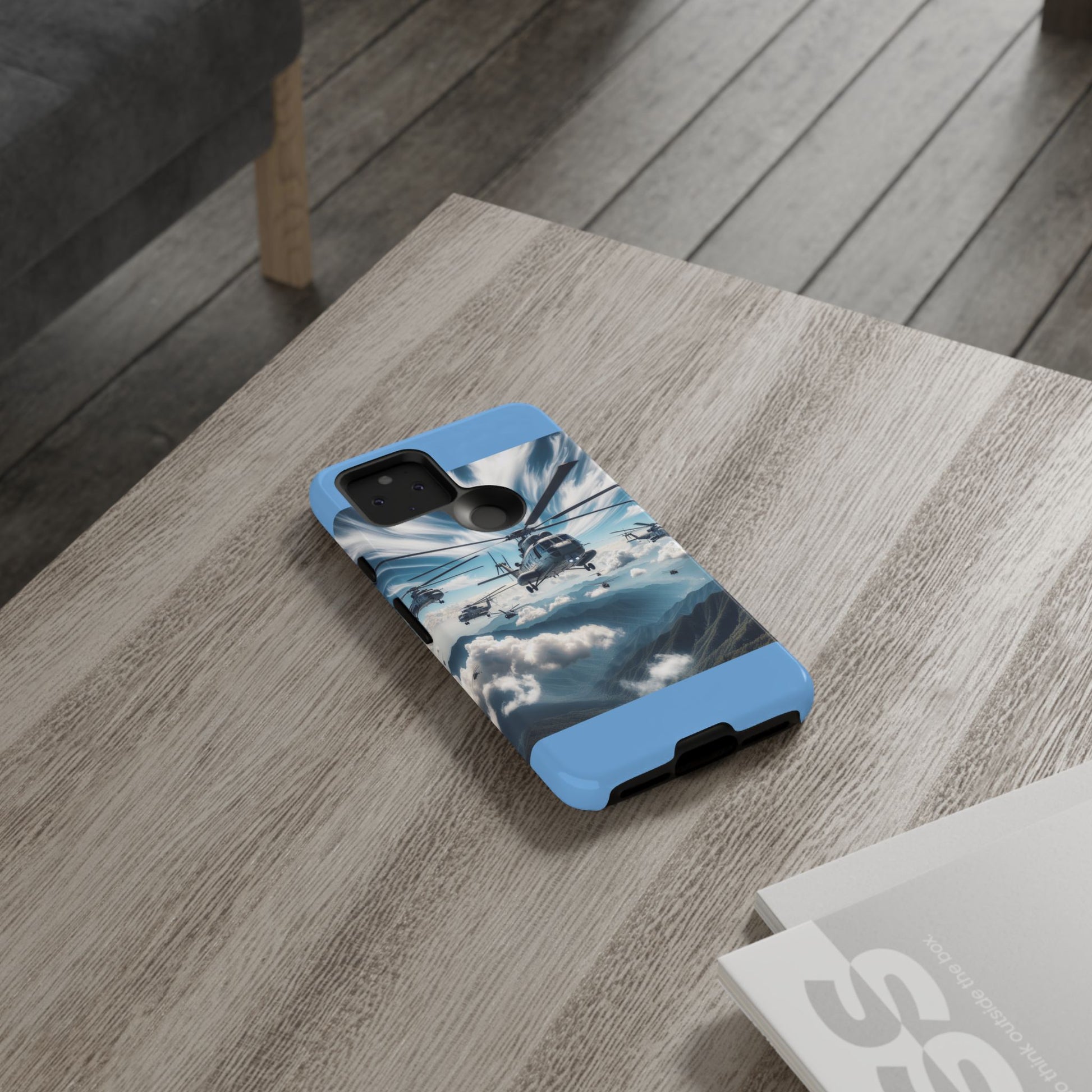 Tough Cases - Helicopter Design Phone Case, Military Style Cover, Unique Gift for Aviation Lovers, Durable Phone Protector, Hobbyist [...]