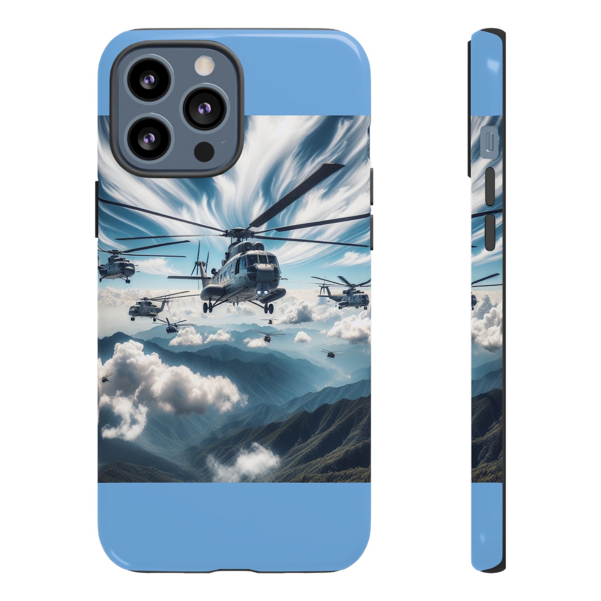 Tough Cases - Helicopter Design Phone Case, Military Style Cover, Unique Gift for Aviation Lovers, Durable Phone Protector, Hobbyist [...]