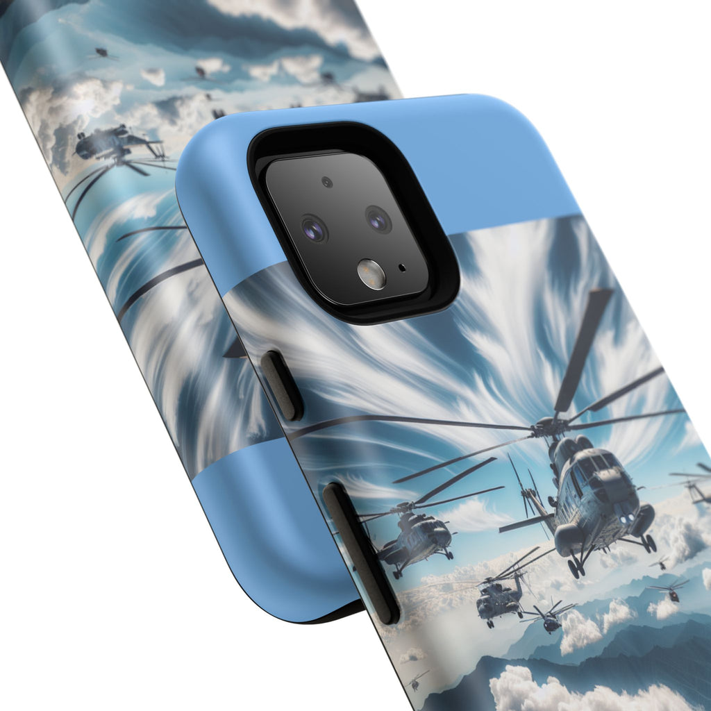 Tough Cases - Helicopter Design Phone Case, Military Style Cover, Unique Gift for Aviation Lovers, Durable Phone Protector, Hobbyist [...]
