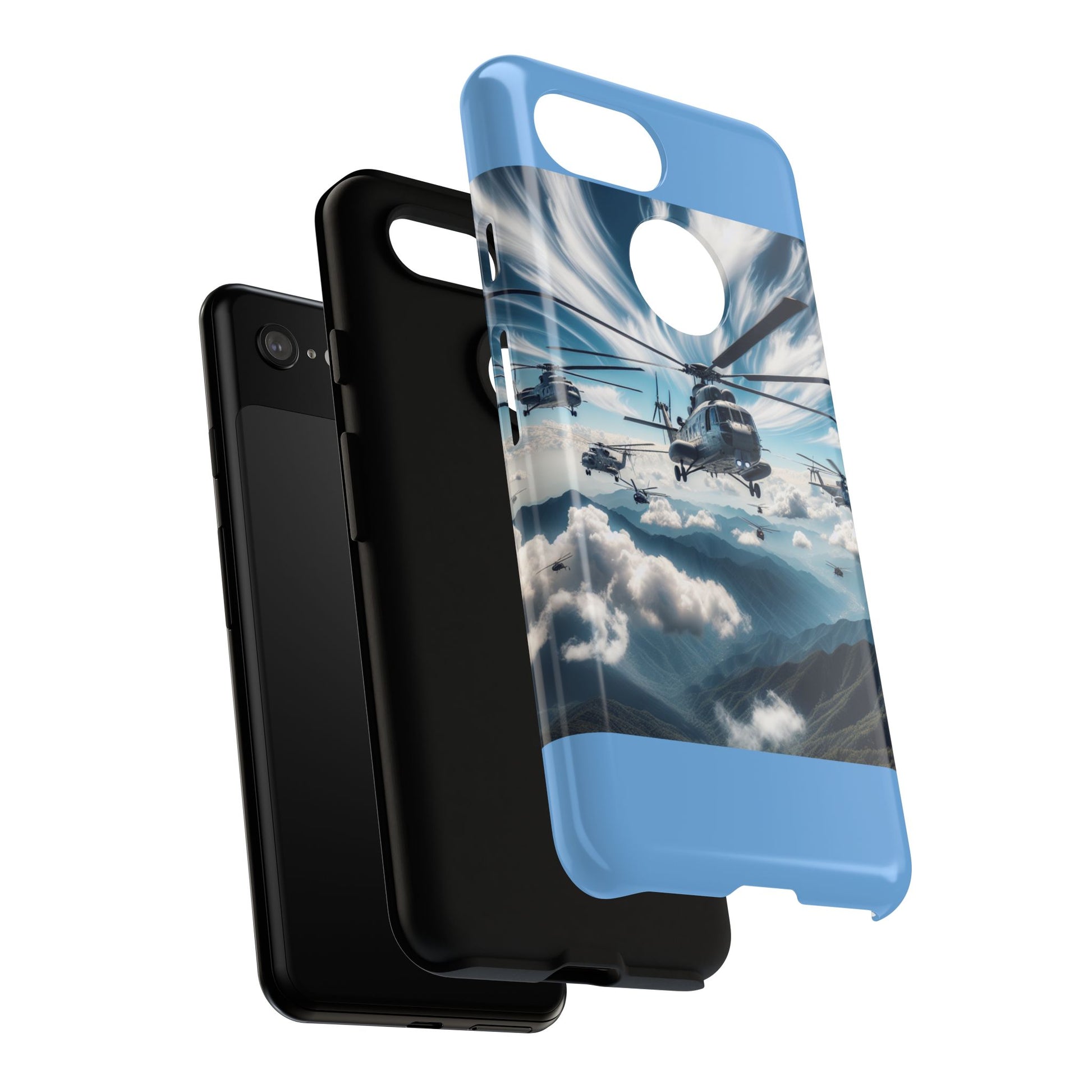 Tough Cases - Helicopter Design Phone Case, Military Style Cover, Unique Gift for Aviation Lovers, Durable Phone Protector, Hobbyist [...]