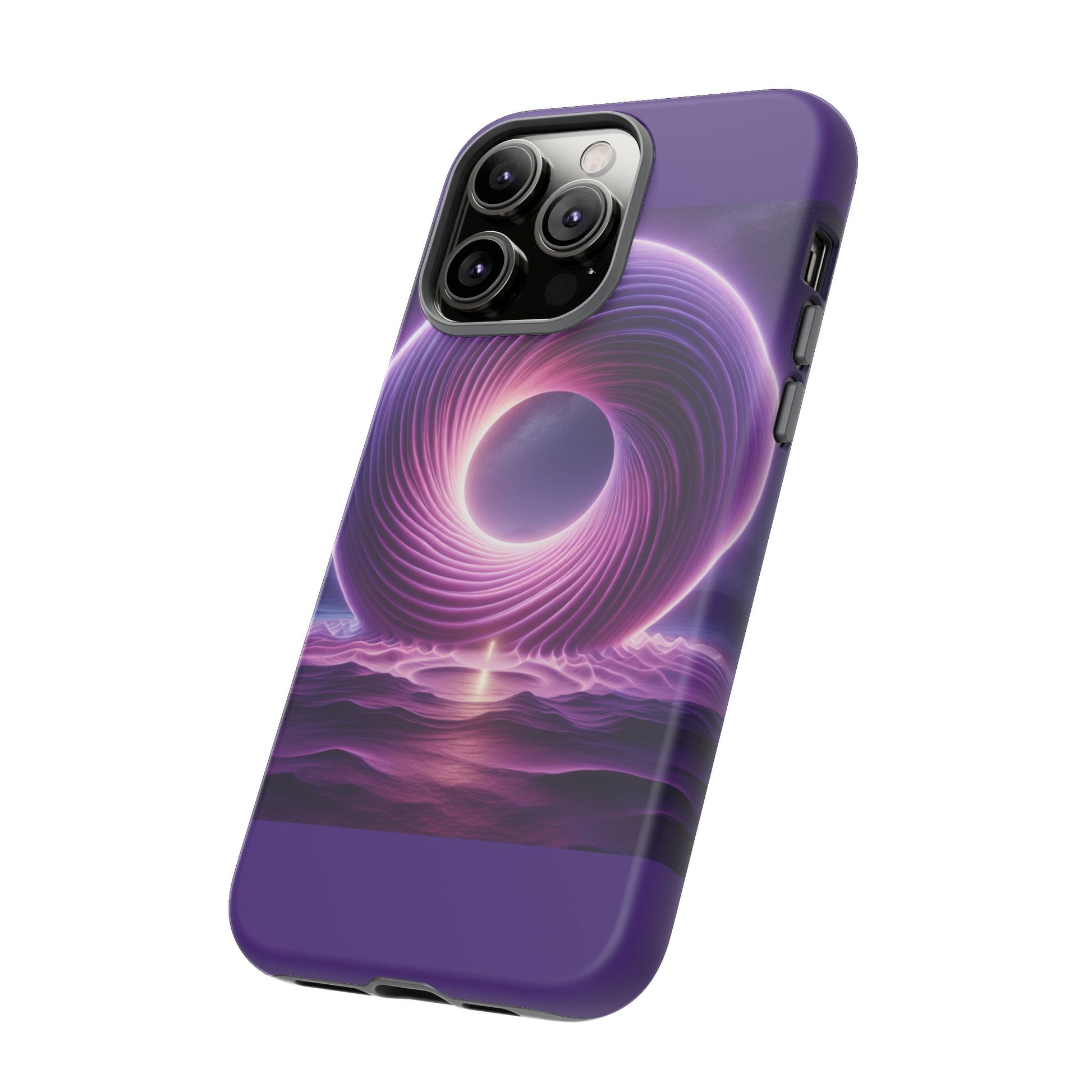 Colorful Phone Case with Swirling Design, Tough Phone Cover, Cosmic Phone Protector, Unique Gift for Tech Lovers, Stylish Smartphone Shell