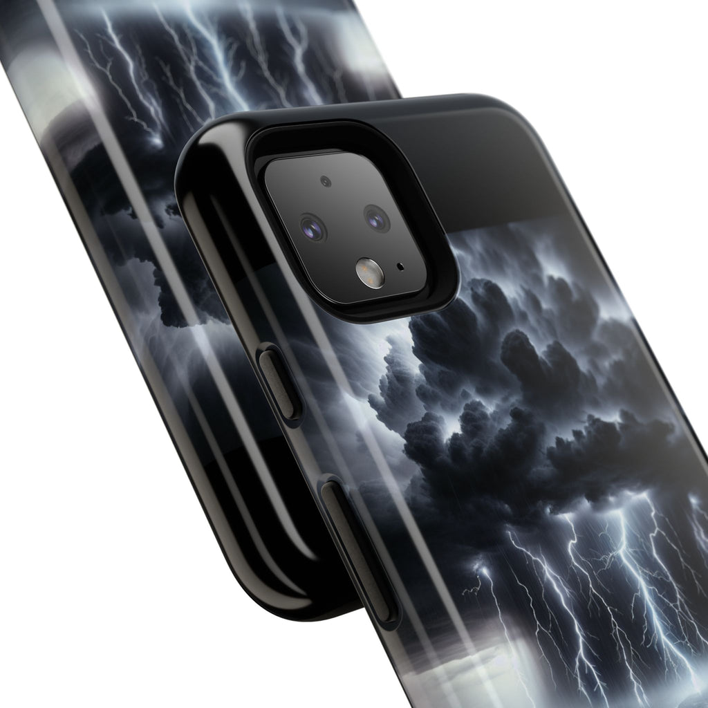 Tough Cases for the Bold: Stormy Thunder Phone Case, Lightning Protection, Durable Cover for Adventurers, Unique Gift for Nature [...]