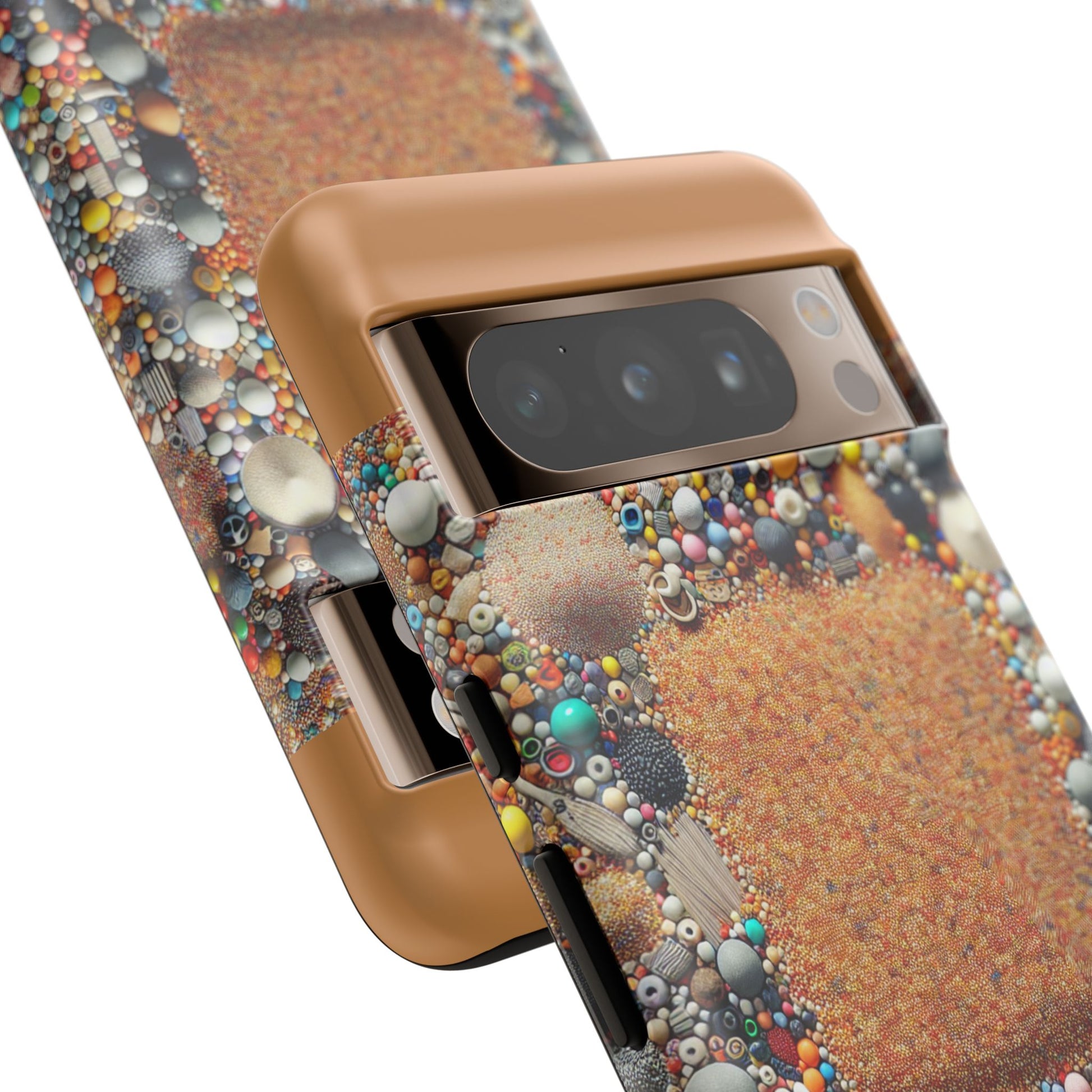 Colorful Phone Case with Unique Texture, Tough Case, Phone Accessory, Trendy Design, Gift for Tech Lovers, Durable Protection