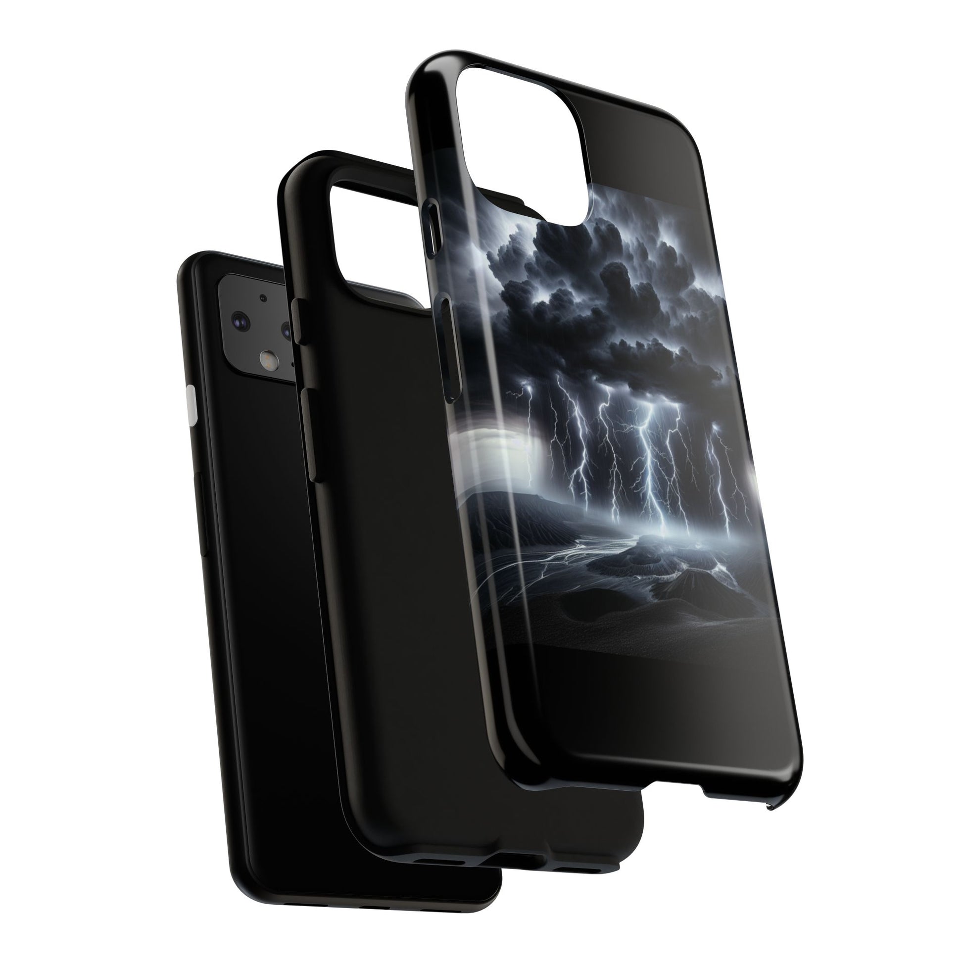 Tough Cases for the Bold: Stormy Thunder Phone Case, Lightning Protection, Durable Cover for Adventurers, Unique Gift for Nature [...]