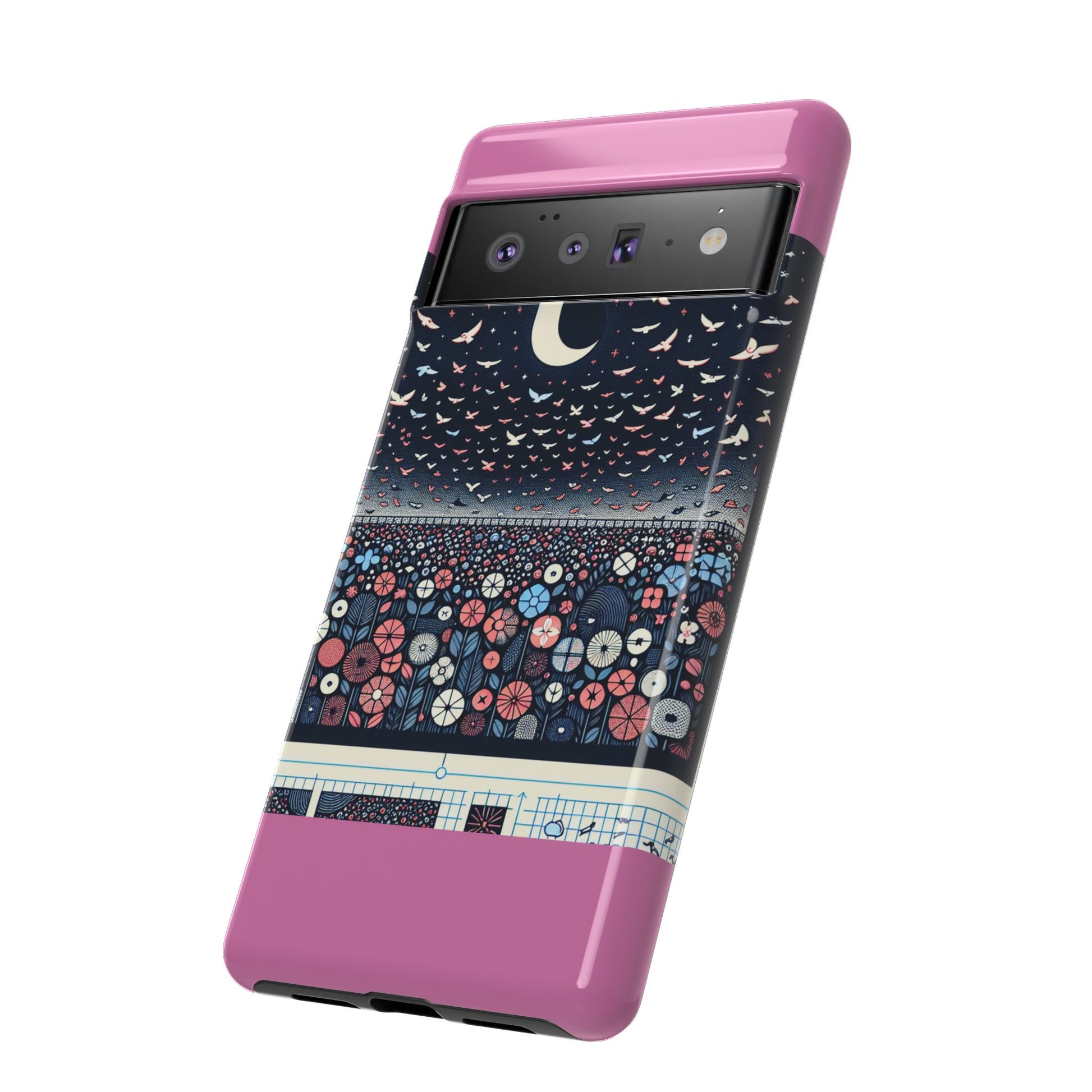 Floral Phone Case, Tough Cases for iPhone, Nature-Inspired Design, Gift for Her, Stylish Protection, Trending Accessory