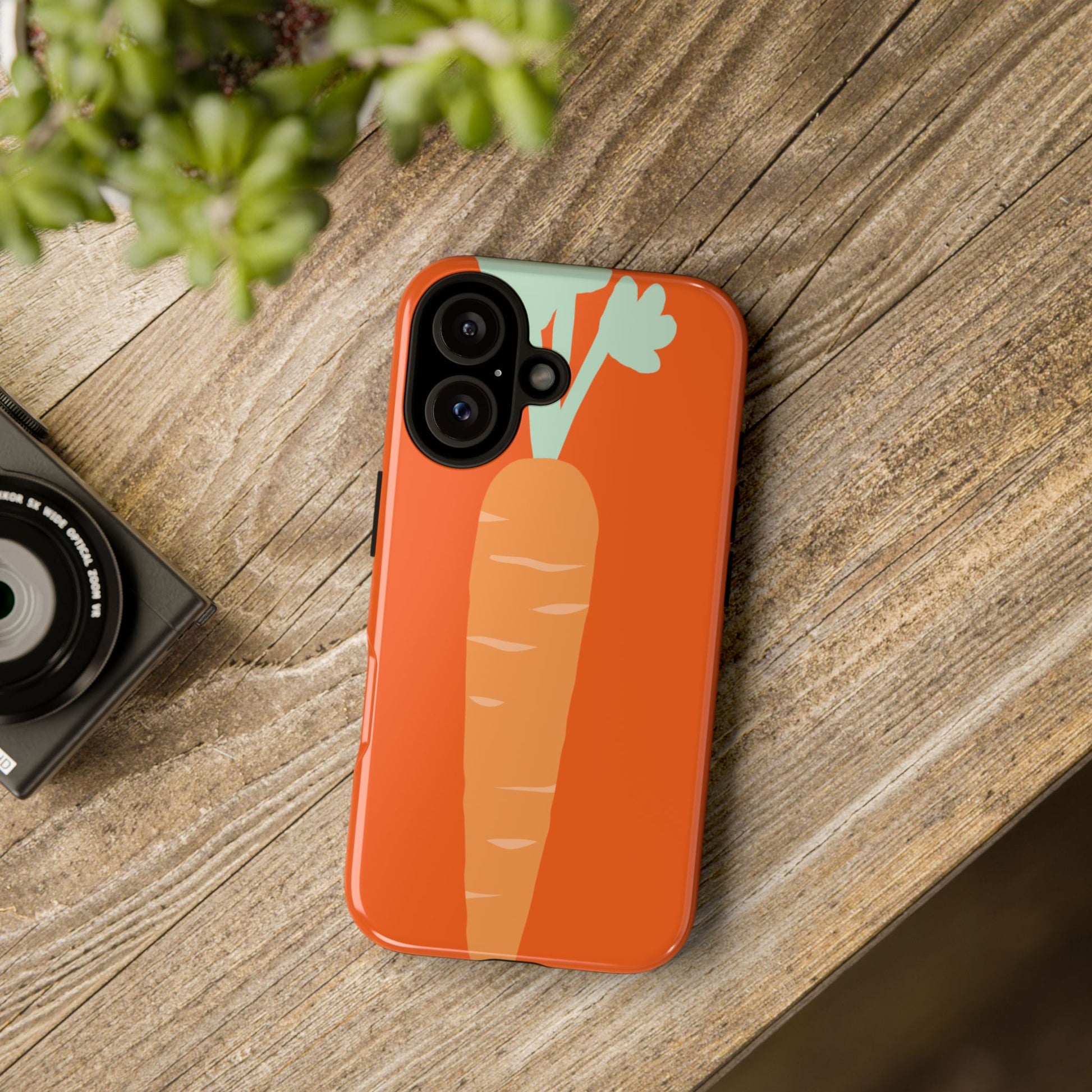 Tough Cases Carrot Phone Case, Cute Smartphone Cover, Fun Gift for Garden Lovers, Fall Decor, Vegan Accessories, Colorful Case