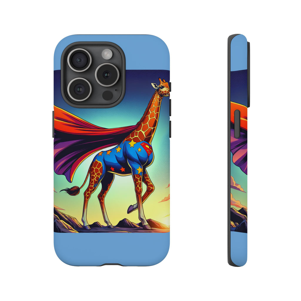 Superhero Giraffe Phone Case | Tough Cases, Unique Gifts, Animal Lover Accessories, Fun Tech Protectors, Cute Phone Covers, Birthday Gift