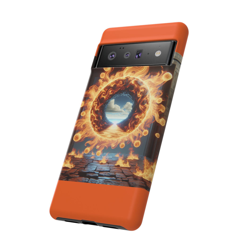 Vibrant Phone Case, Tough Cases for Gamers, Fire Element Phone Cover, Unique Protector, Game Lover Gifts