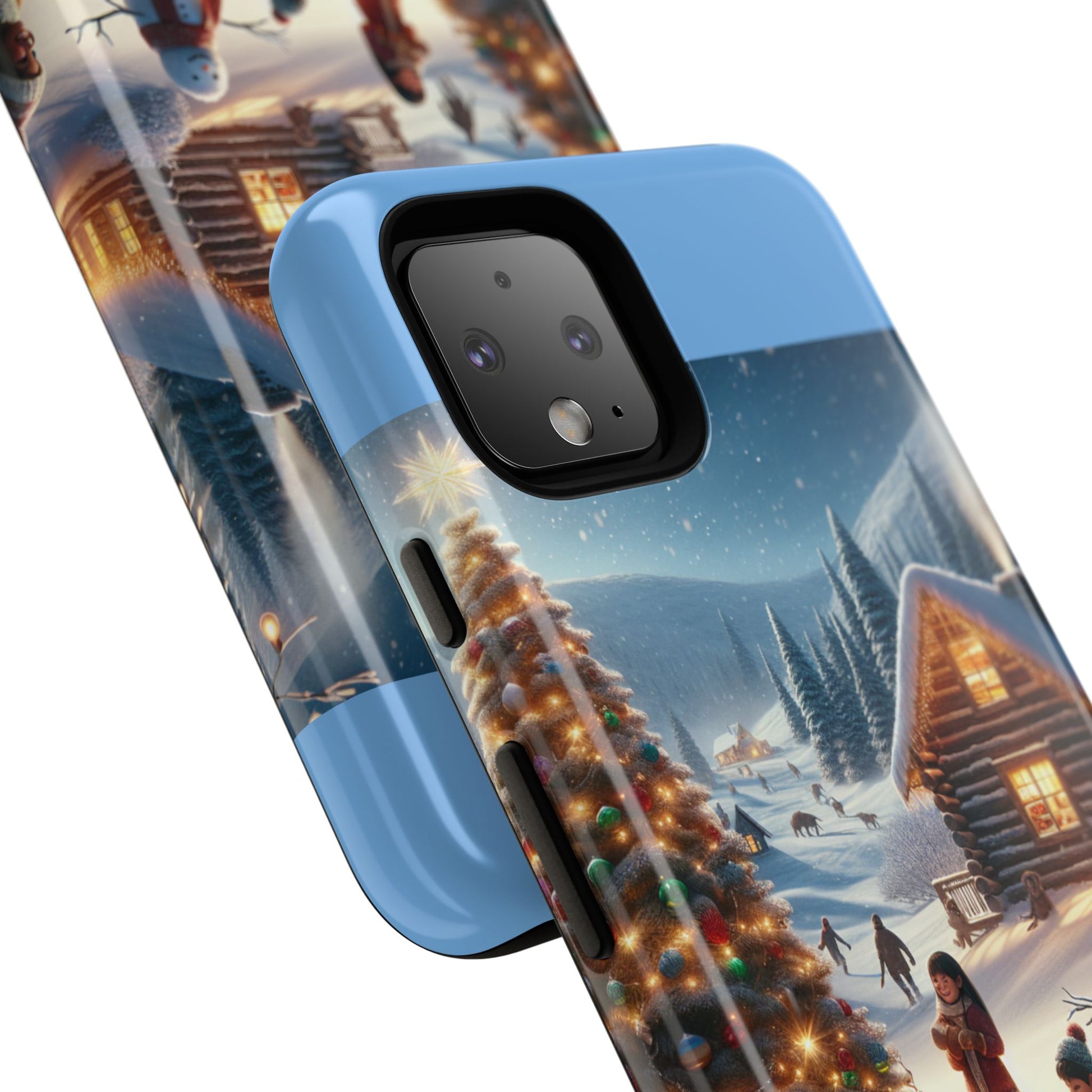 Winter Wonderland Phone Case, Holiday Gift for Him/Her, Cute Christmas Phone Cover, Unique Winter Scene Case, Festive Tech Accessories