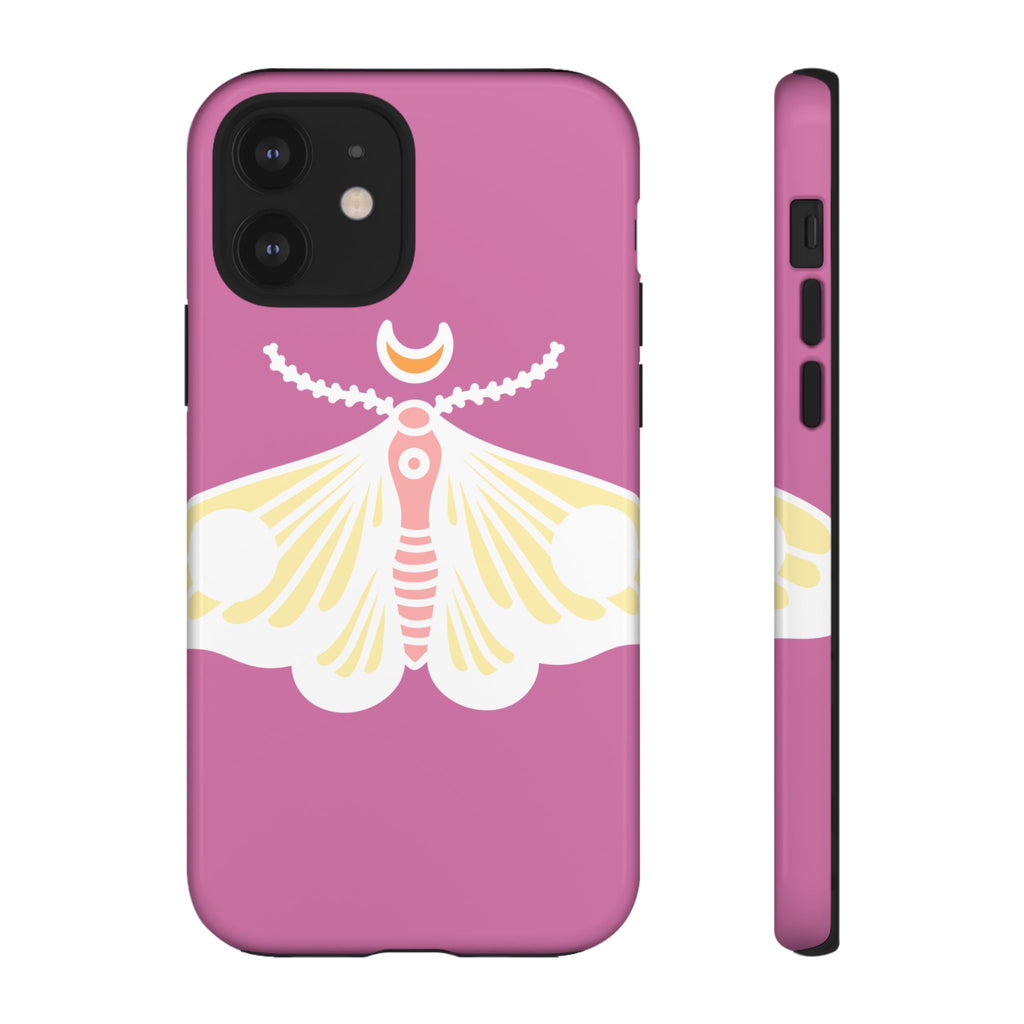 Colorful Moth Phone Case | Tough Cases for iPhone, Unique Gift, Nature Lovers, Boho Style, Trendy Accessories