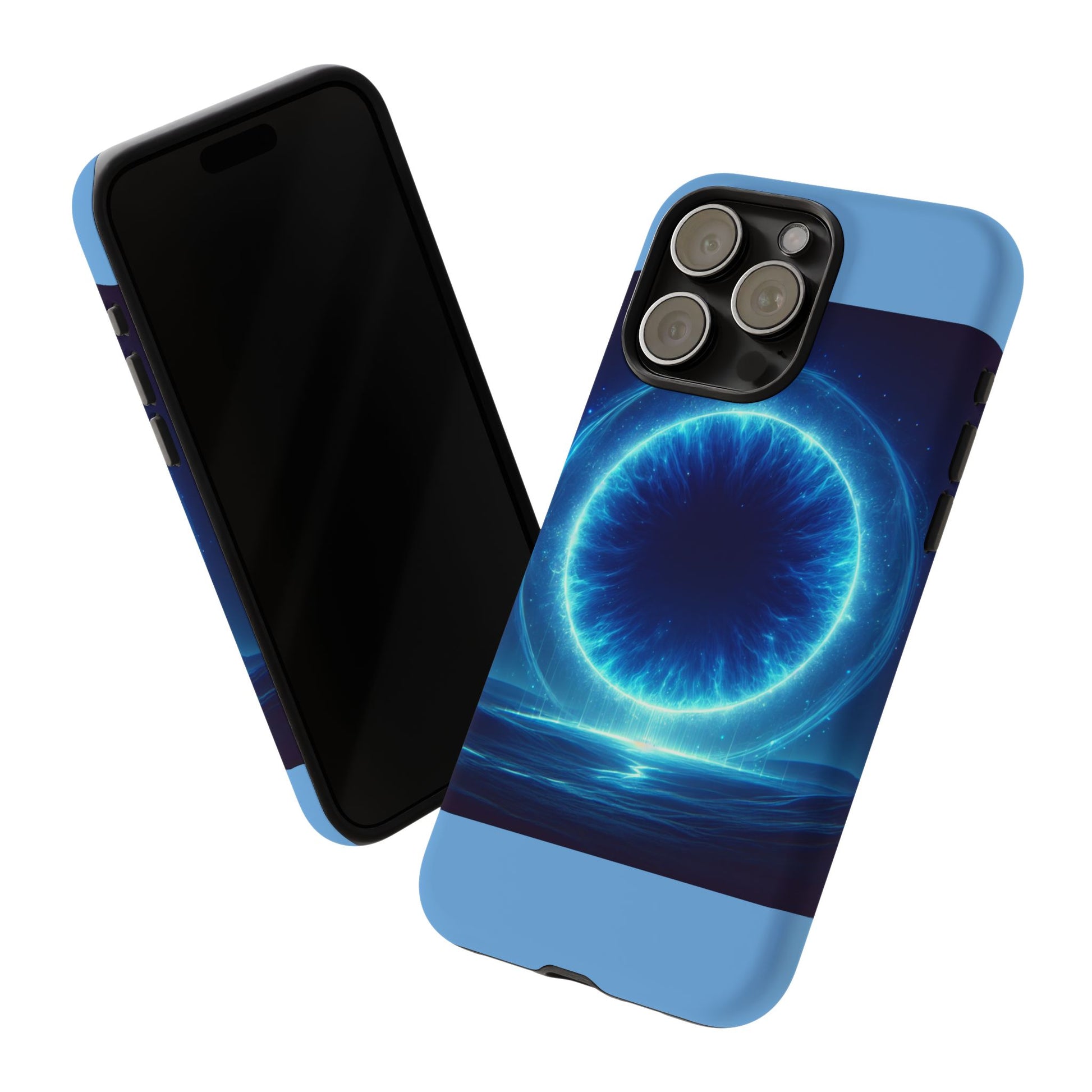 Blue Galaxy Phone Case, Tough Phone Cover, Cosmic Protection Case, Space Design, Gift for Space Lovers