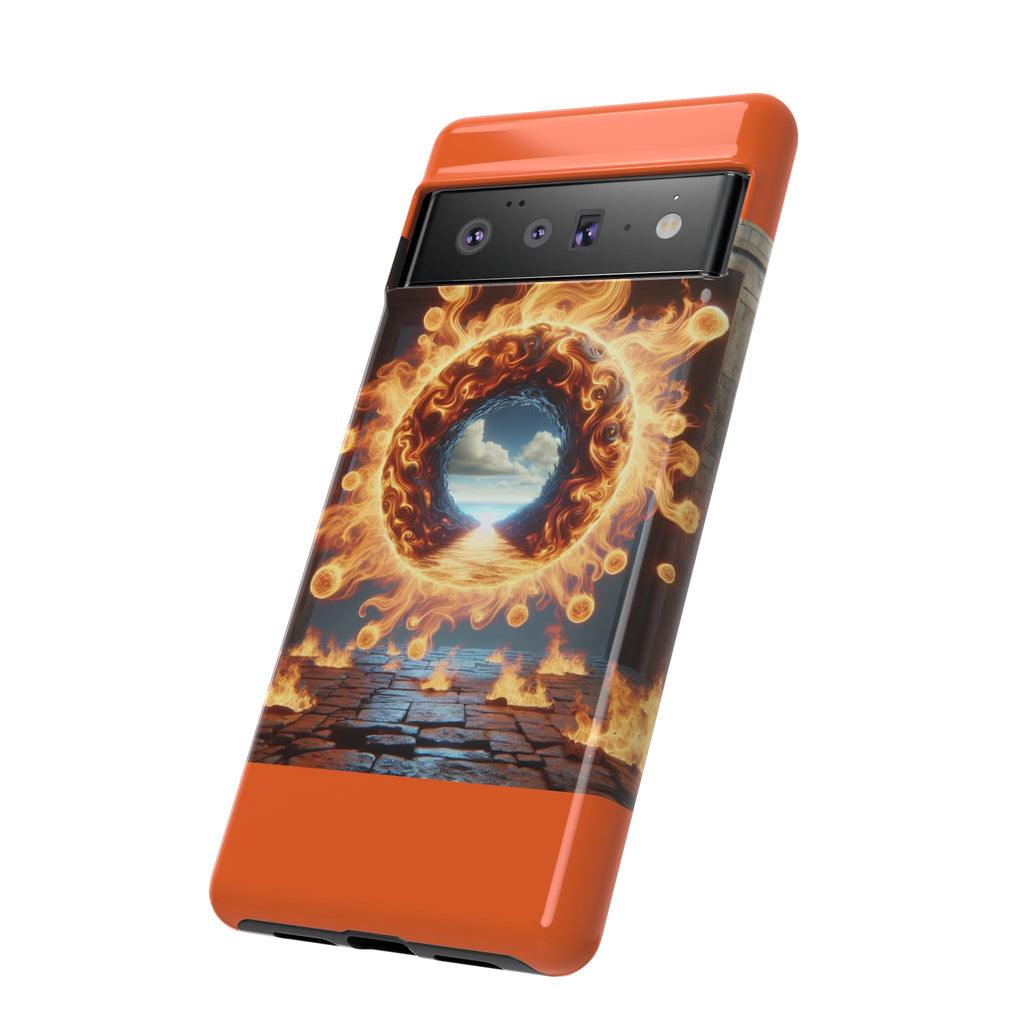 Vibrant Phone Case, Tough Cases for Gamers, Fire Element Phone Cover, Unique Protector, Game Lover Gifts