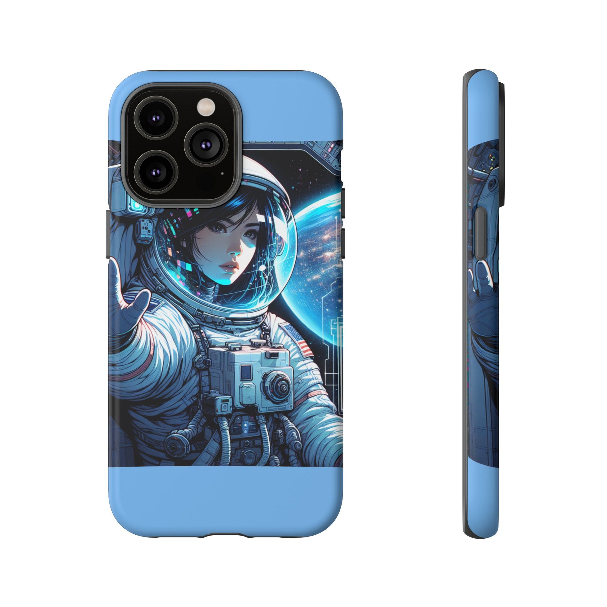 Astronaut Phone Case, Space-Themed Tough Case, Unique Gift for Science Lovers, Trendy Protection for Smartphones, Cool Tech Accessories