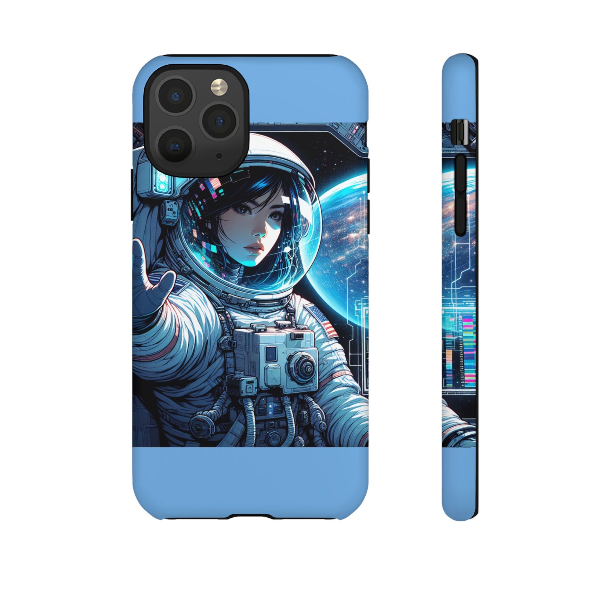 Astronaut Phone Case, Space-Themed Tough Case, Unique Gift for Science Lovers, Trendy Protection for Smartphones, Cool Tech Accessories