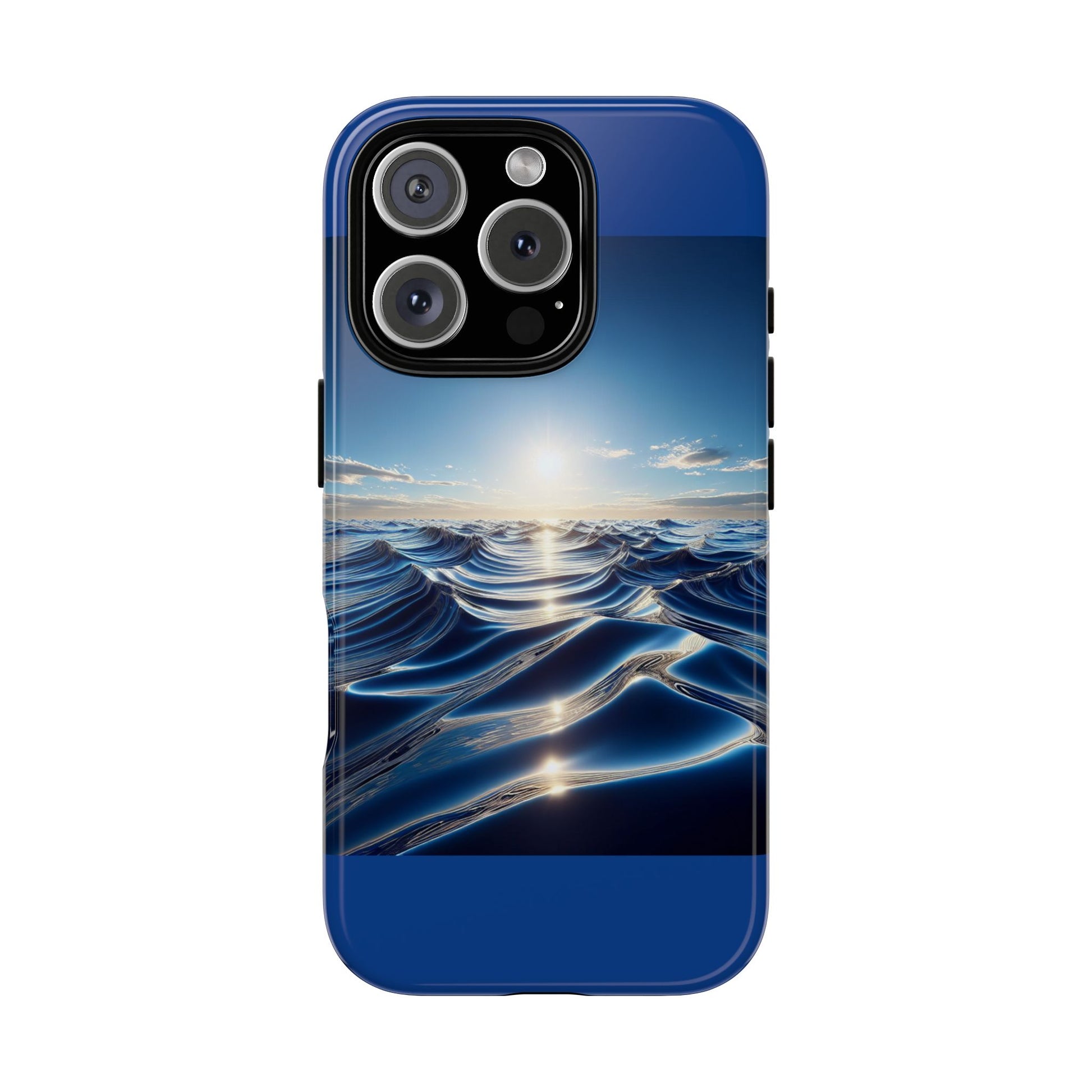 Ocean Wave Phone Case, Tough Phone Cover, Stylish Cell Case, Gift for Beach Lovers, Customizable Phone Accessory