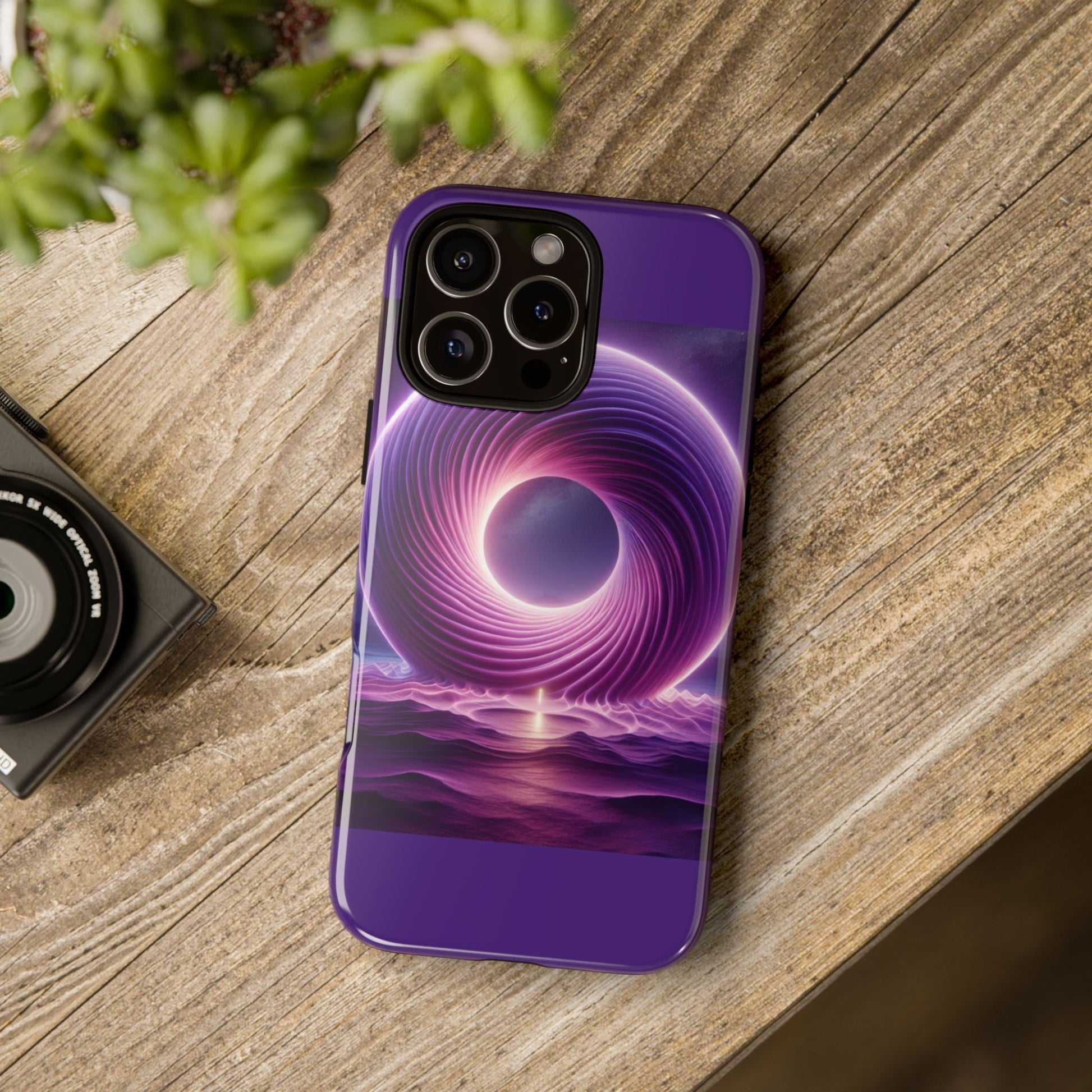 Colorful Phone Case with Swirling Design, Tough Phone Cover, Cosmic Phone Protector, Unique Gift for Tech Lovers, Stylish Smartphone Shell
