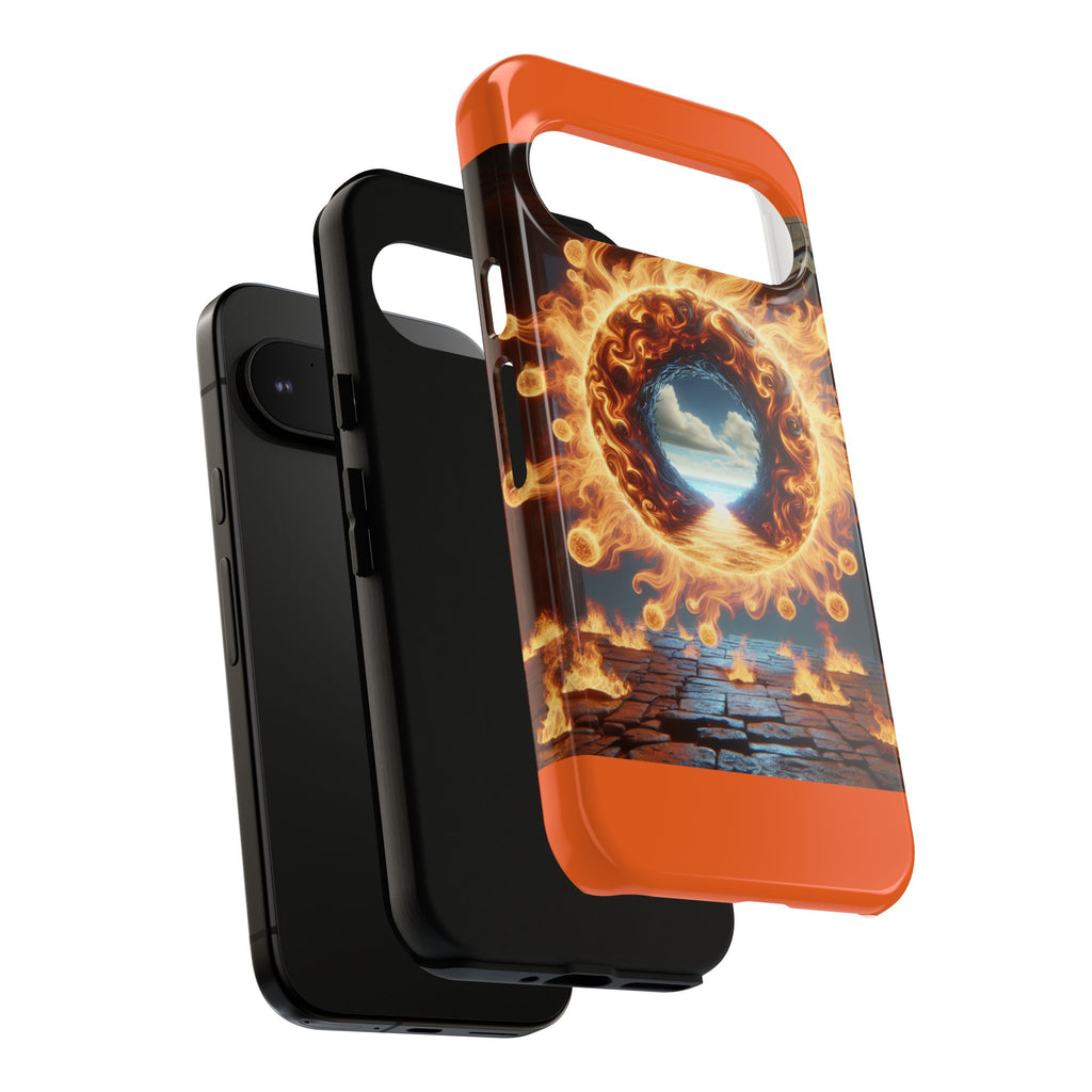 Vibrant Phone Case, Tough Cases for Gamers, Fire Element Phone Cover, Unique Protector, Game Lover Gifts