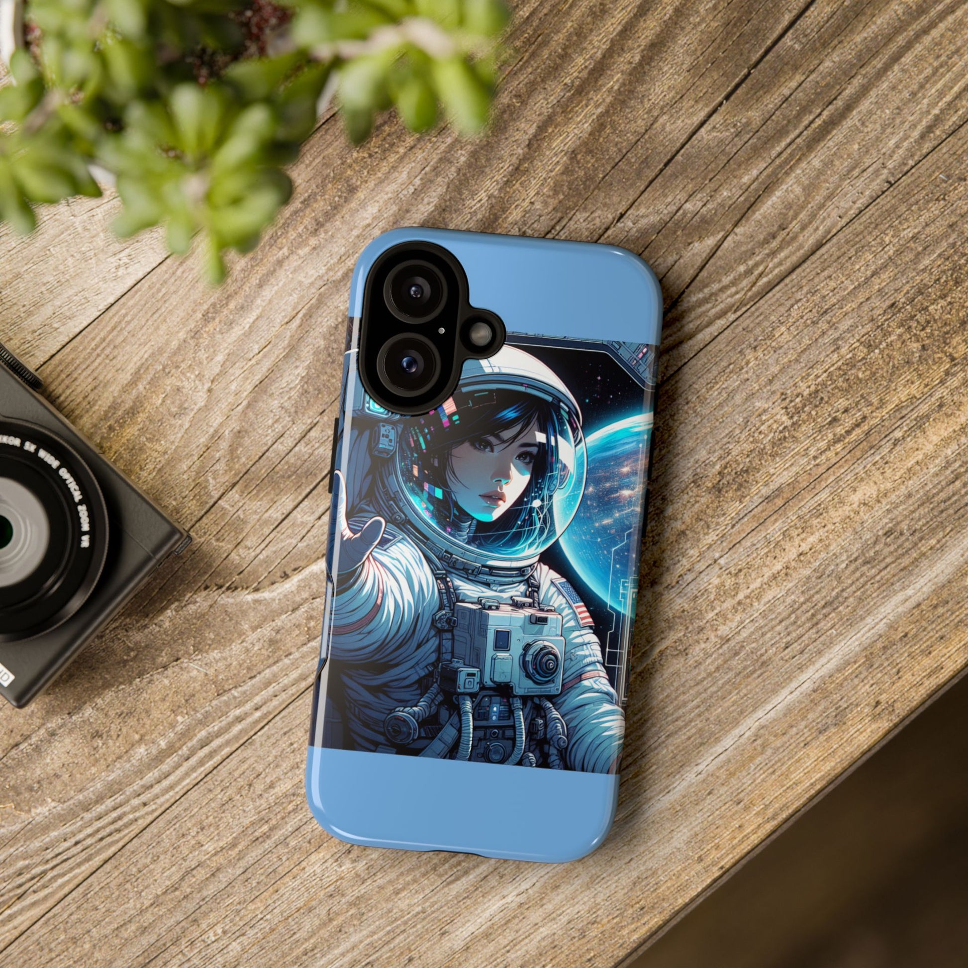 Astronaut Phone Case, Space-Themed Tough Case, Unique Gift for Science Lovers, Trendy Protection for Smartphones, Cool Tech Accessories
