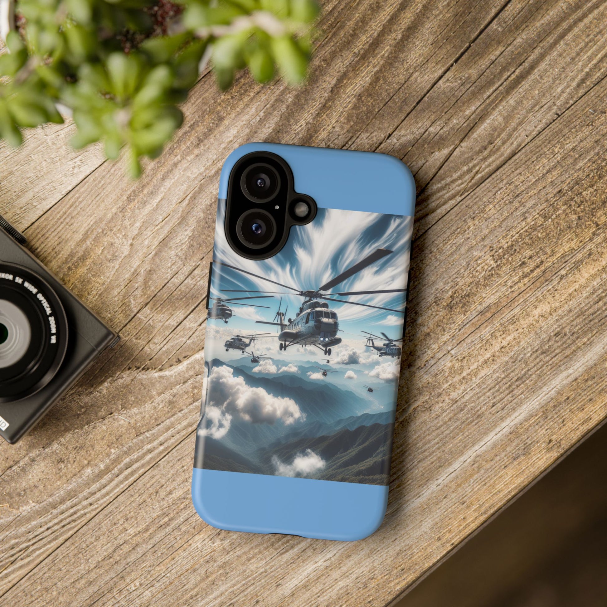 Tough Cases - Helicopter Design Phone Case, Military Style Cover, Unique Gift for Aviation Lovers, Durable Phone Protector, Hobbyist [...]
