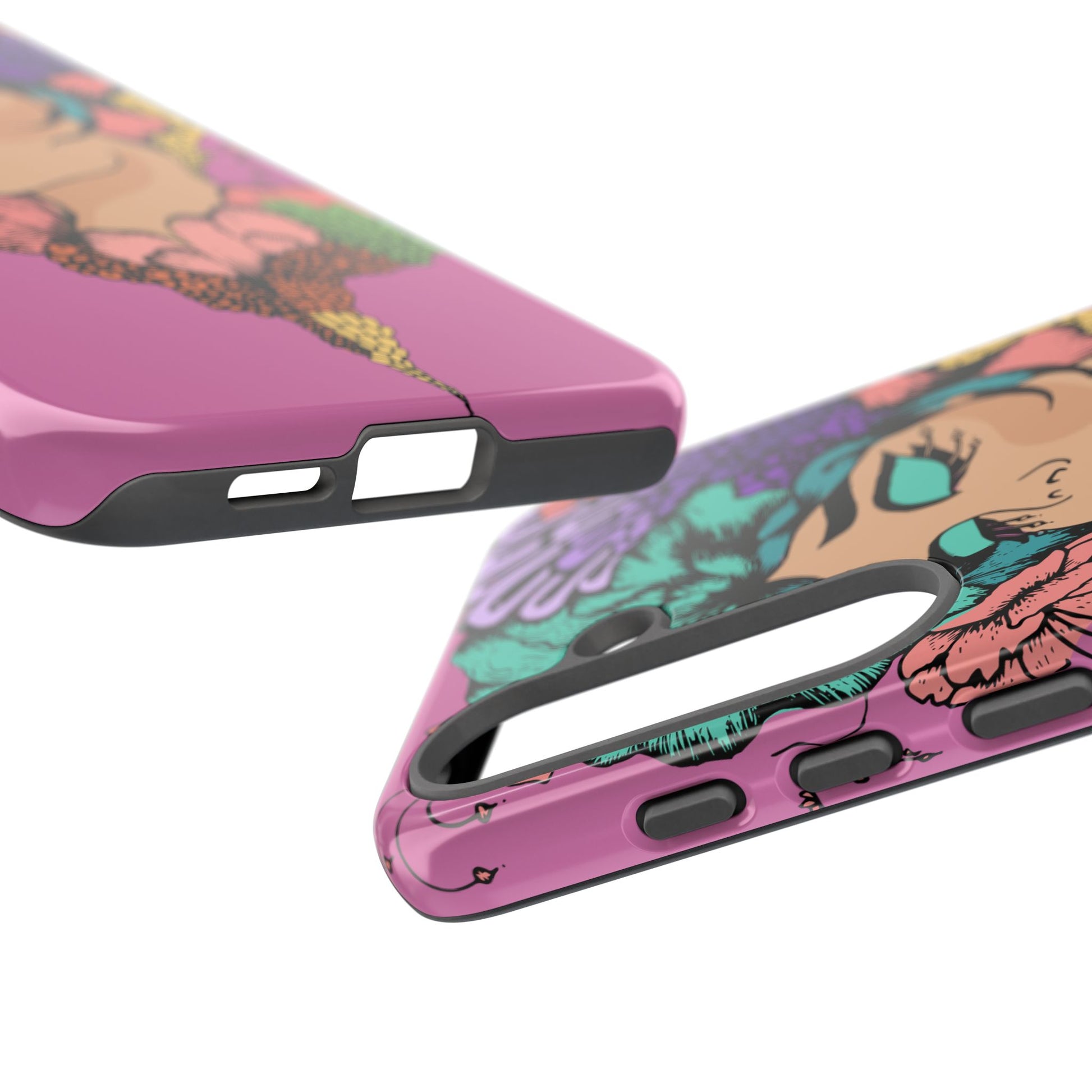 Tough Cases Phone Case, Artistic Floral Design, Boho Chic Accessories, Gift for Her, Unique Phone Protector, Trendy Mobile Cover