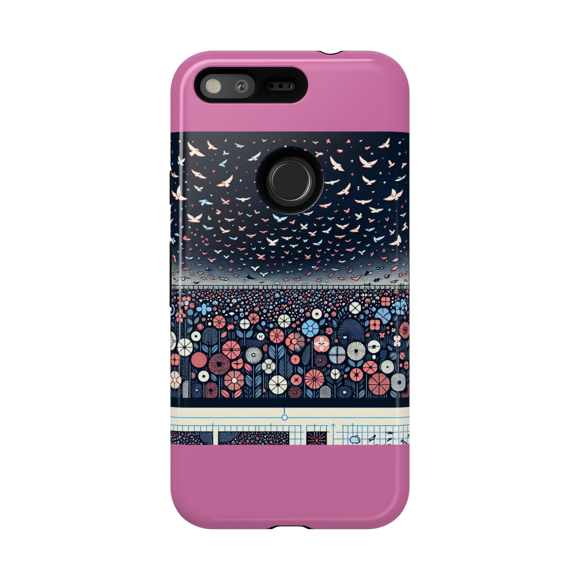 Floral Phone Case, Tough Cases for iPhone, Nature-Inspired Design, Gift for Her, Stylish Protection, Trending Accessory
