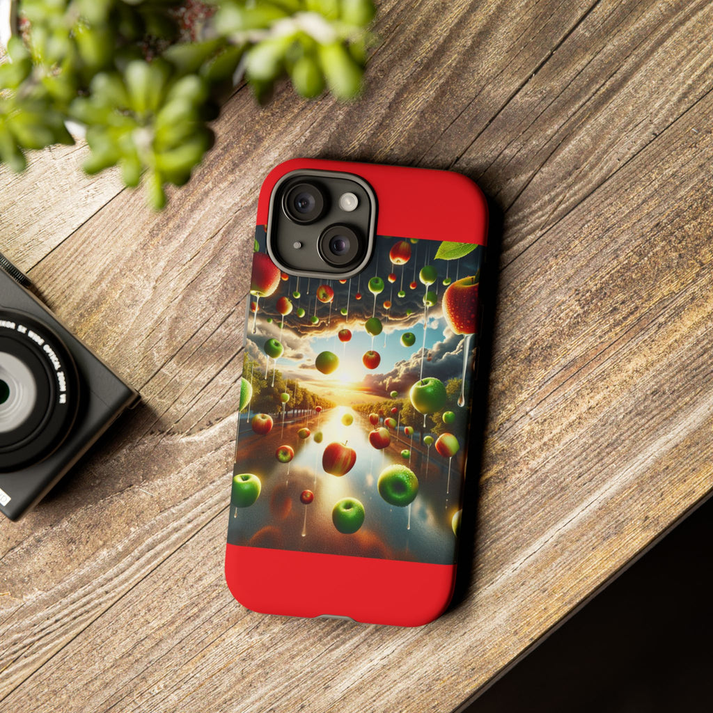 Vibrant Phone Case with Artistic Apple Design, Unique Gift for Art Lovers, Trendy Accessory for Any Occasion, Stylish Smartphone Cover