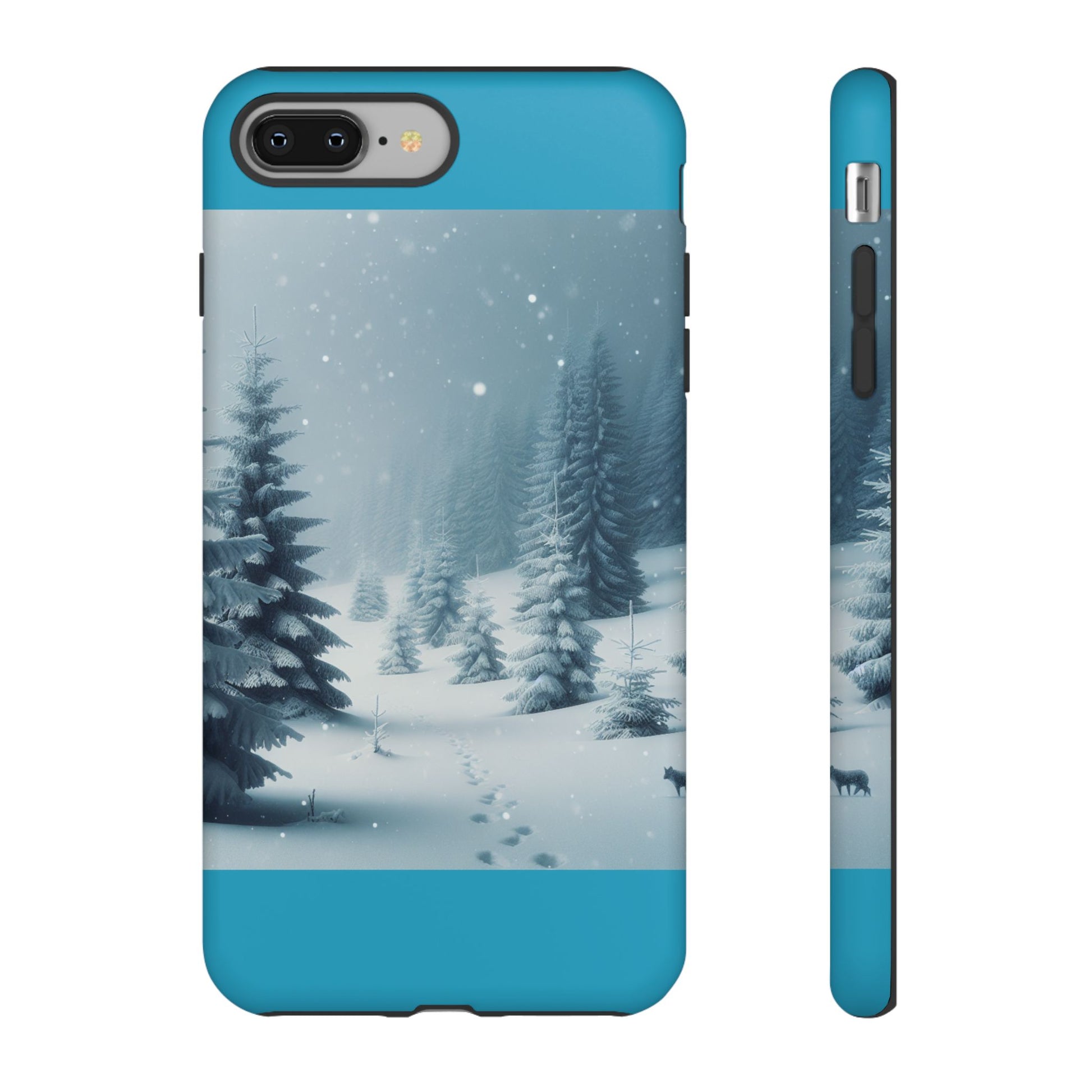 Winter Forest Phone Case, Tough Cases for iPhone, Snowy Landscape Design, Nature Lover Gift, Holiday Accessories