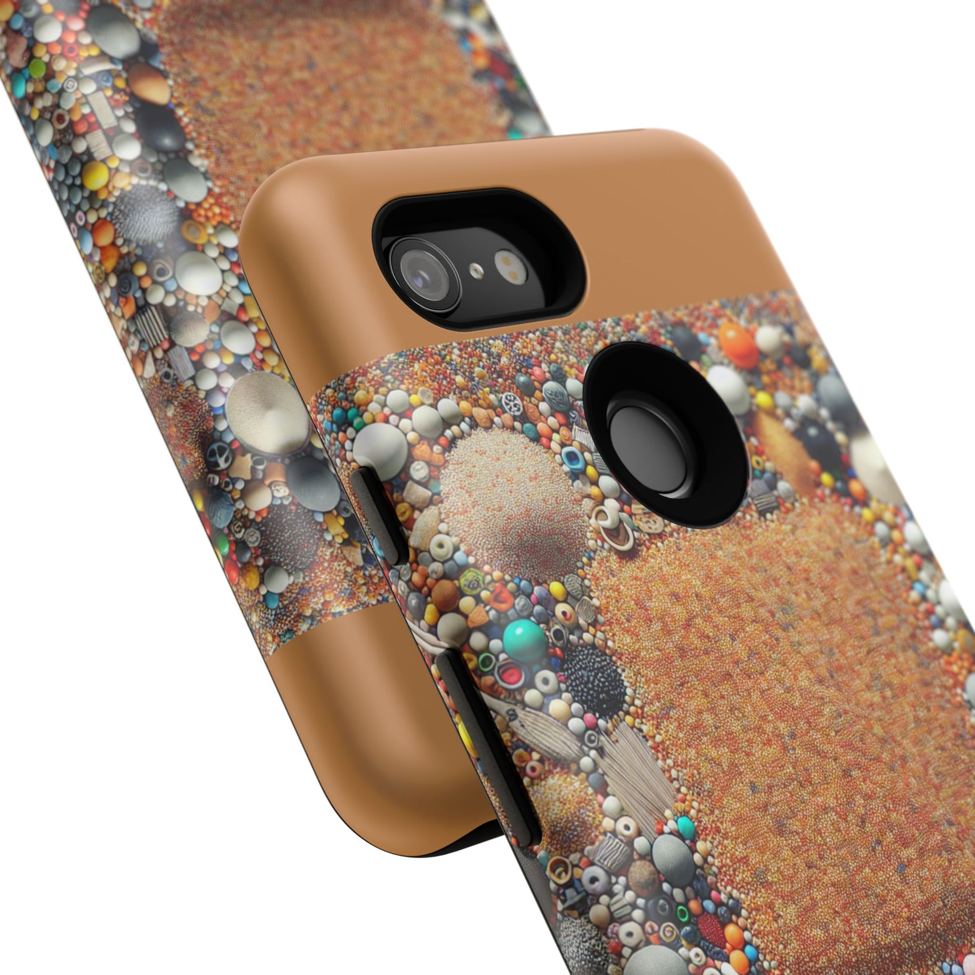 Colorful Phone Case with Unique Texture, Tough Case, Phone Accessory, Trendy Design, Gift for Tech Lovers, Durable Protection