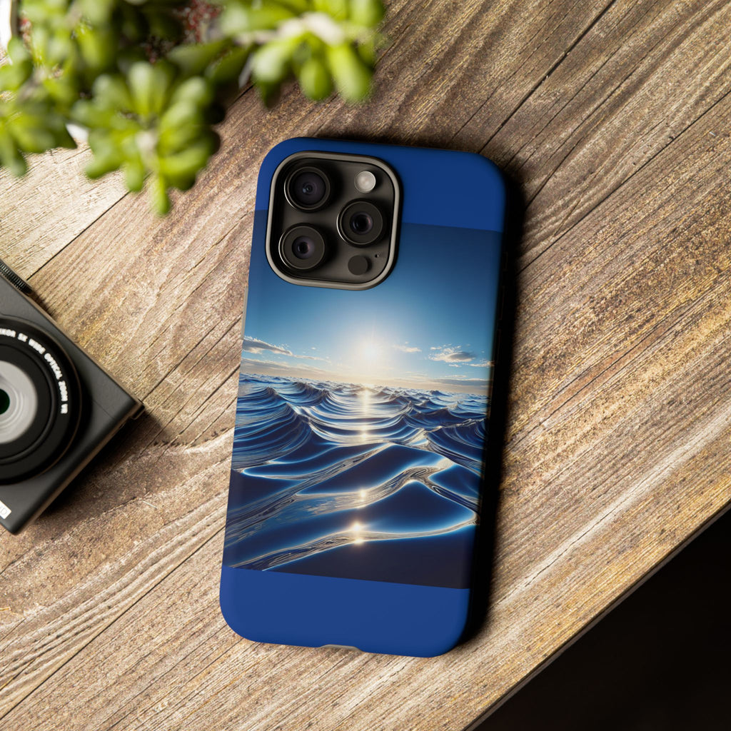 Ocean Wave Phone Case, Tough Phone Cover, Stylish Cell Case, Gift for Beach Lovers, Customizable Phone Accessory