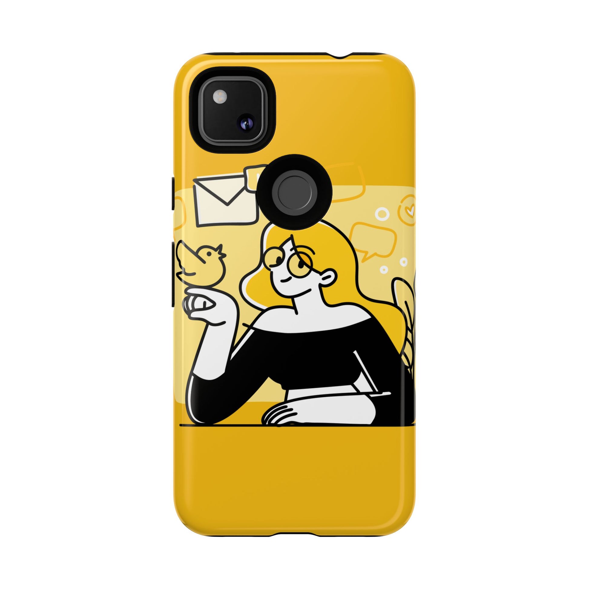 Chic Phone Case with Playful Design, Smartphone Cover, Unique Gift, Trendy Accessory, Eco-Friendly Case