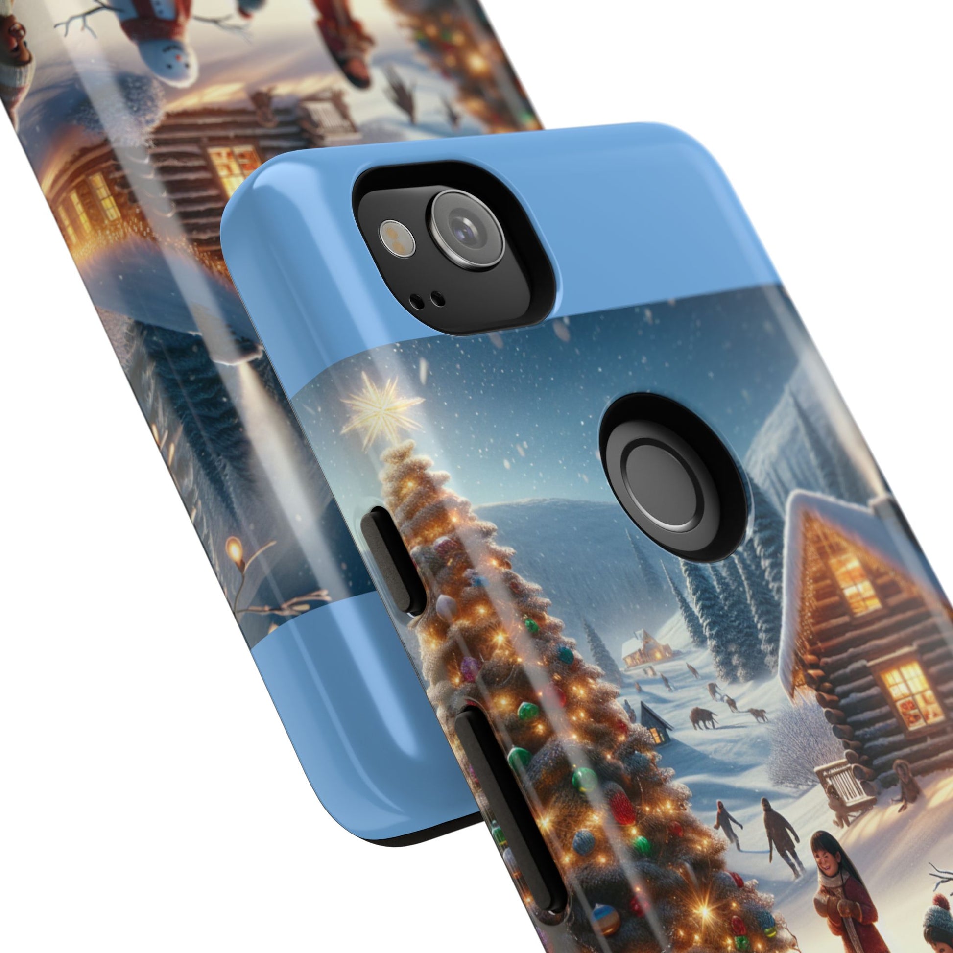 Winter Wonderland Phone Case, Holiday Gift for Him/Her, Cute Christmas Phone Cover, Unique Winter Scene Case, Festive Tech Accessories
