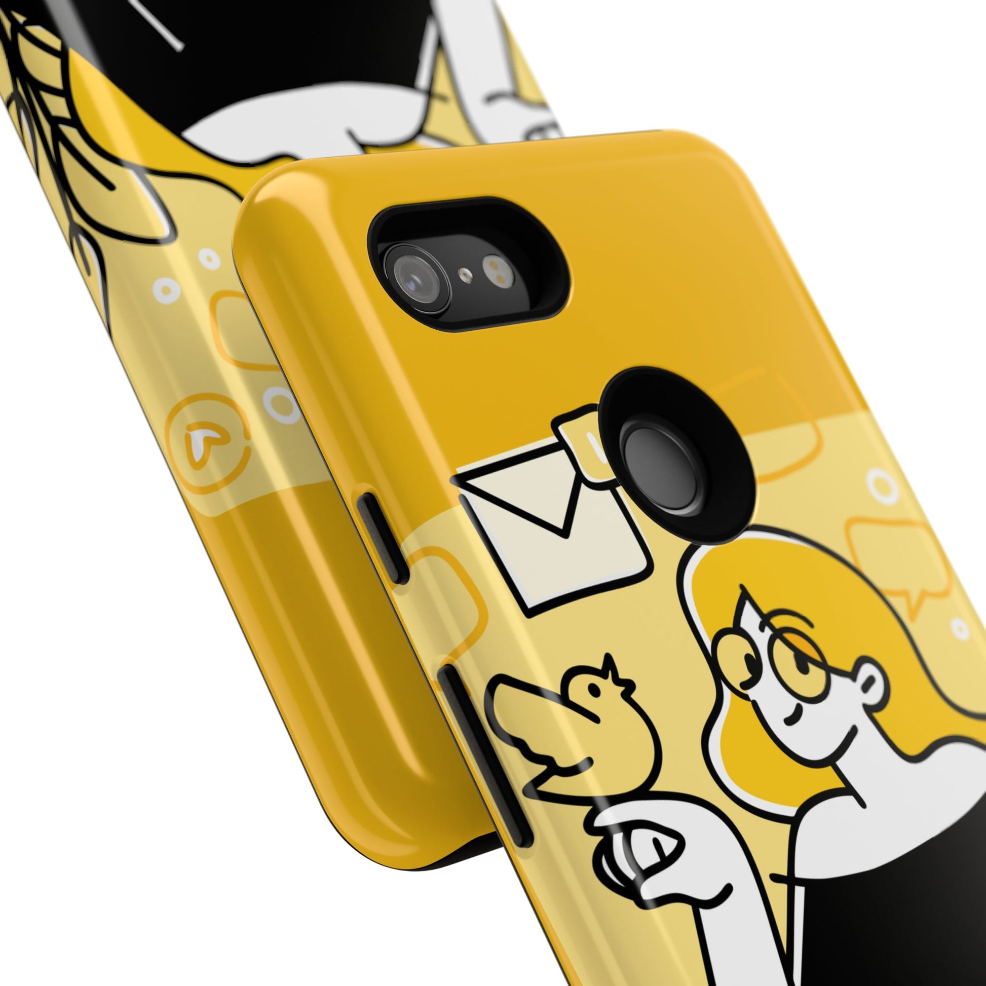 Chic Phone Case with Playful Design, Smartphone Cover, Unique Gift, Trendy Accessory, Eco-Friendly Case