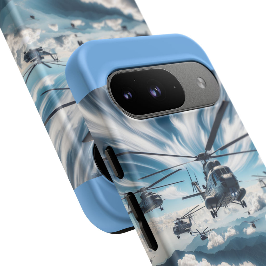 Tough Cases - Helicopter Design Phone Case, Military Style Cover, Unique Gift for Aviation Lovers, Durable Phone Protector, Hobbyist [...]
