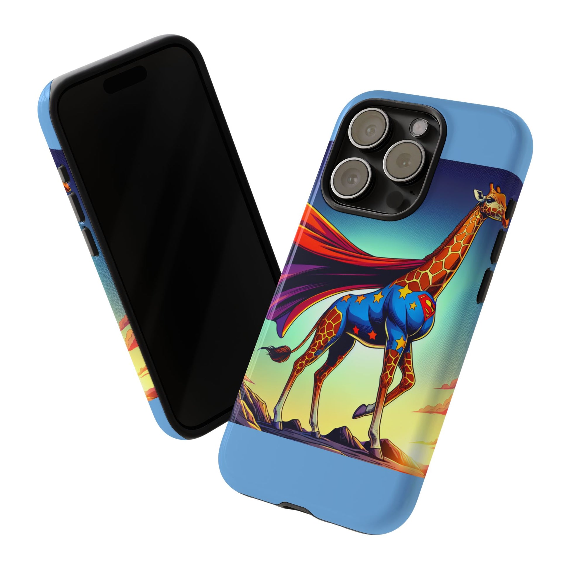 Superhero Giraffe Phone Case | Tough Cases, Unique Gifts, Animal Lover Accessories, Fun Tech Protectors, Cute Phone Covers, Birthday Gift