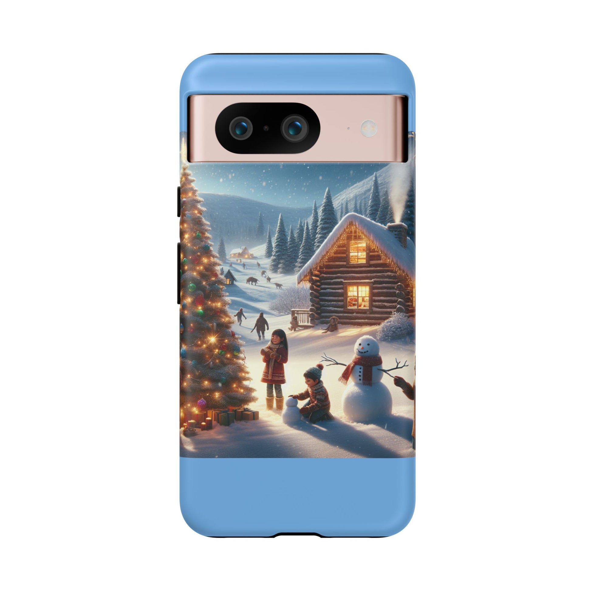Winter Wonderland Phone Case, Holiday Gift for Him/Her, Cute Christmas Phone Cover, Unique Winter Scene Case, Festive Tech Accessories