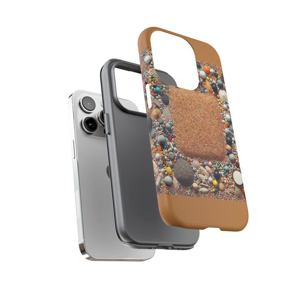Colorful Phone Case with Unique Texture, Tough Case, Phone Accessory, Trendy Design, Gift for Tech Lovers, Durable Protection