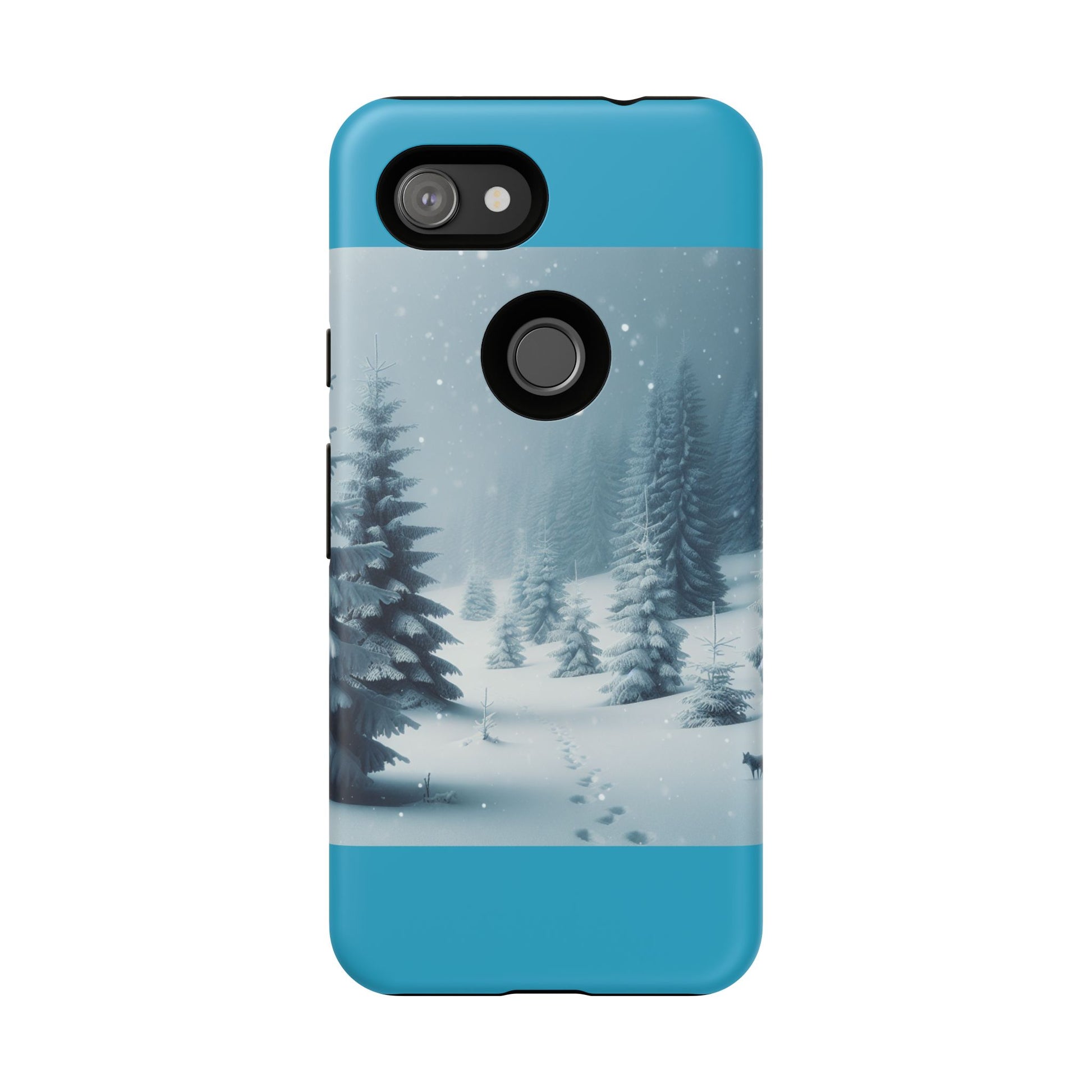 Winter Forest Phone Case, Tough Cases for iPhone, Snowy Landscape Design, Nature Lover Gift, Holiday Accessories