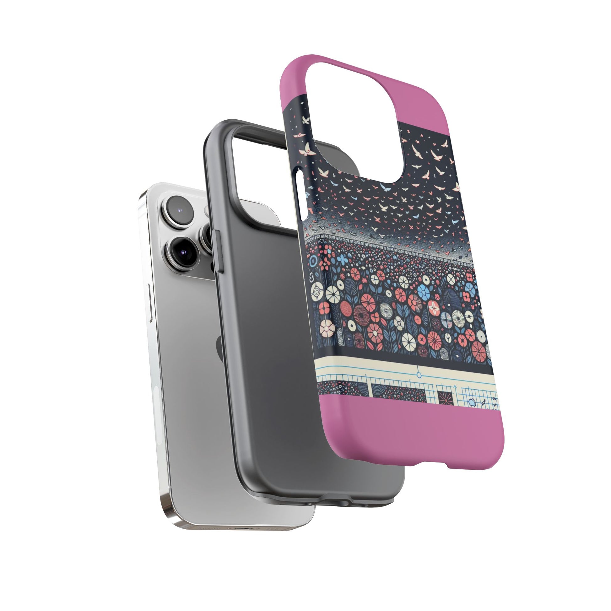 Floral Phone Case, Tough Cases for iPhone, Nature-Inspired Design, Gift for Her, Stylish Protection, Trending Accessory
