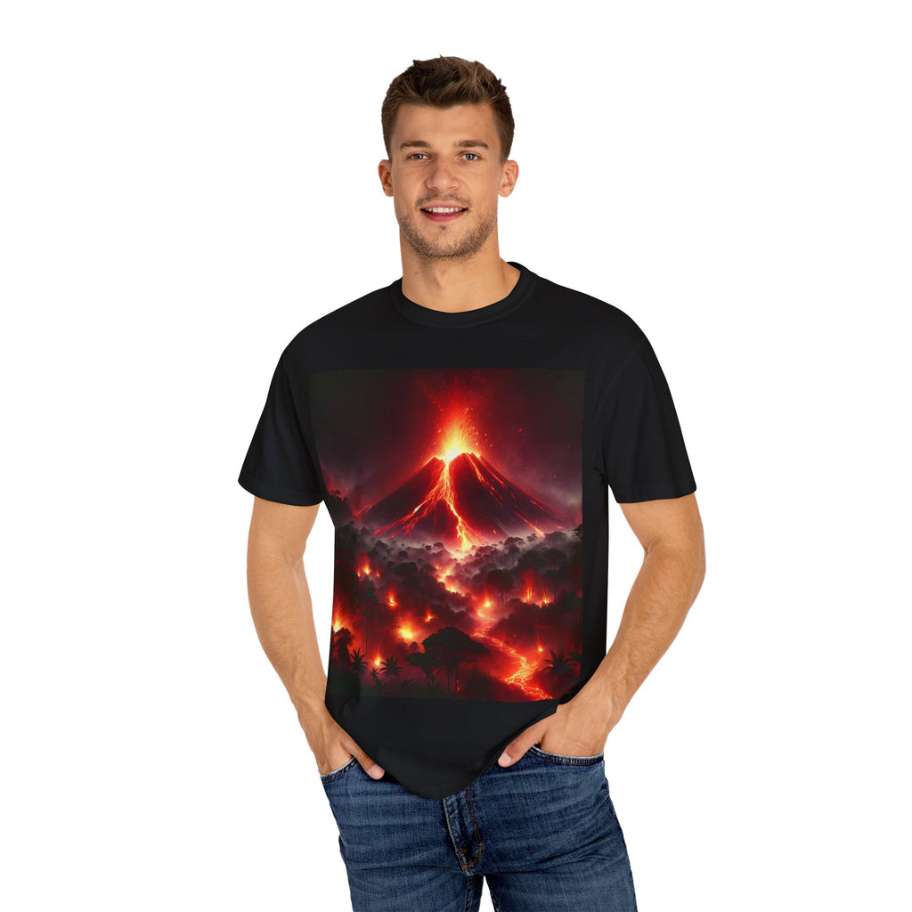 Volcanic Eruption Graphic Unisex T-Shirt, Casual Wear, Graphic Tee, Summer Fashion, Nature Lover Gift, Adventure Enthusiast Tee
