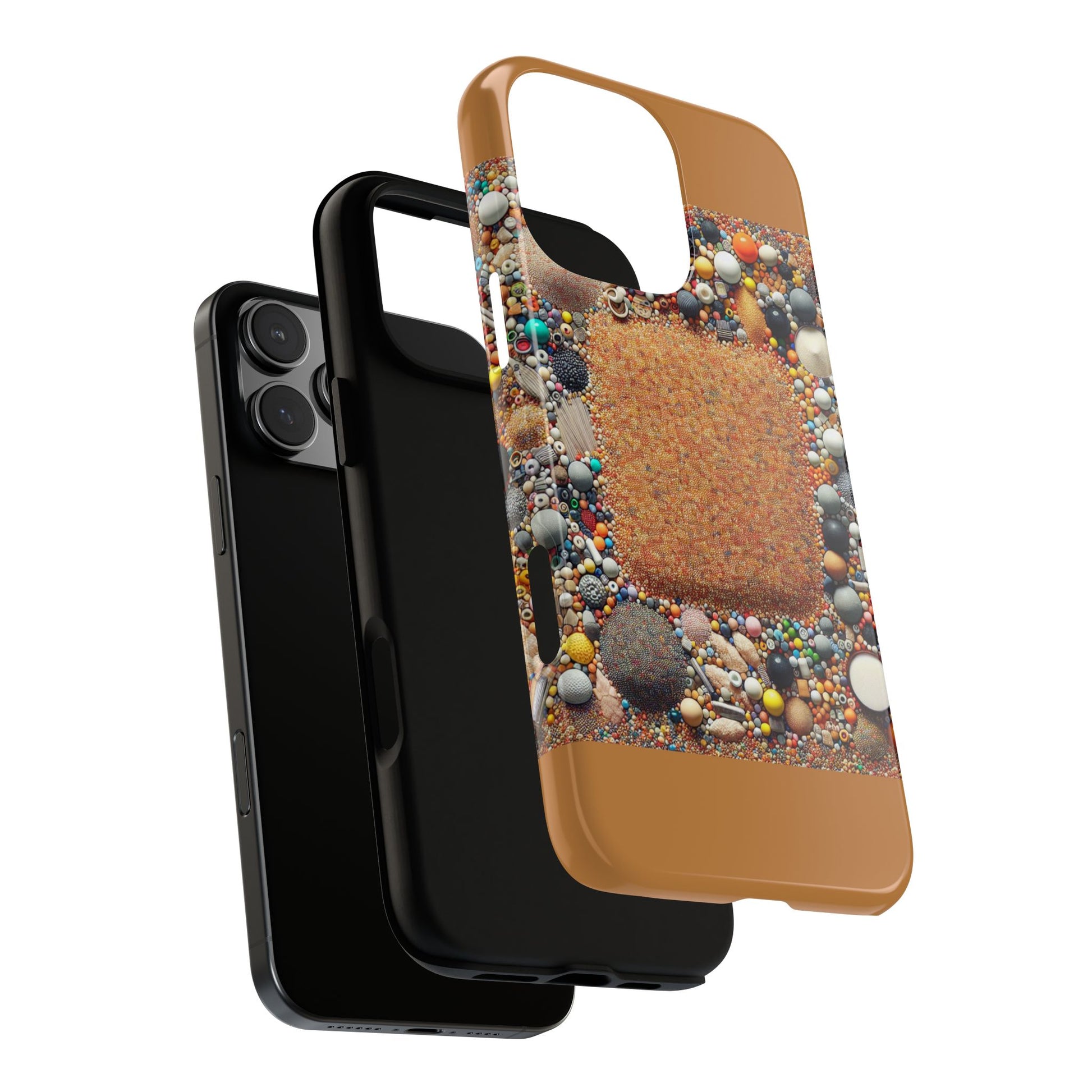 Colorful Phone Case with Unique Texture, Tough Case, Phone Accessory, Trendy Design, Gift for Tech Lovers, Durable Protection