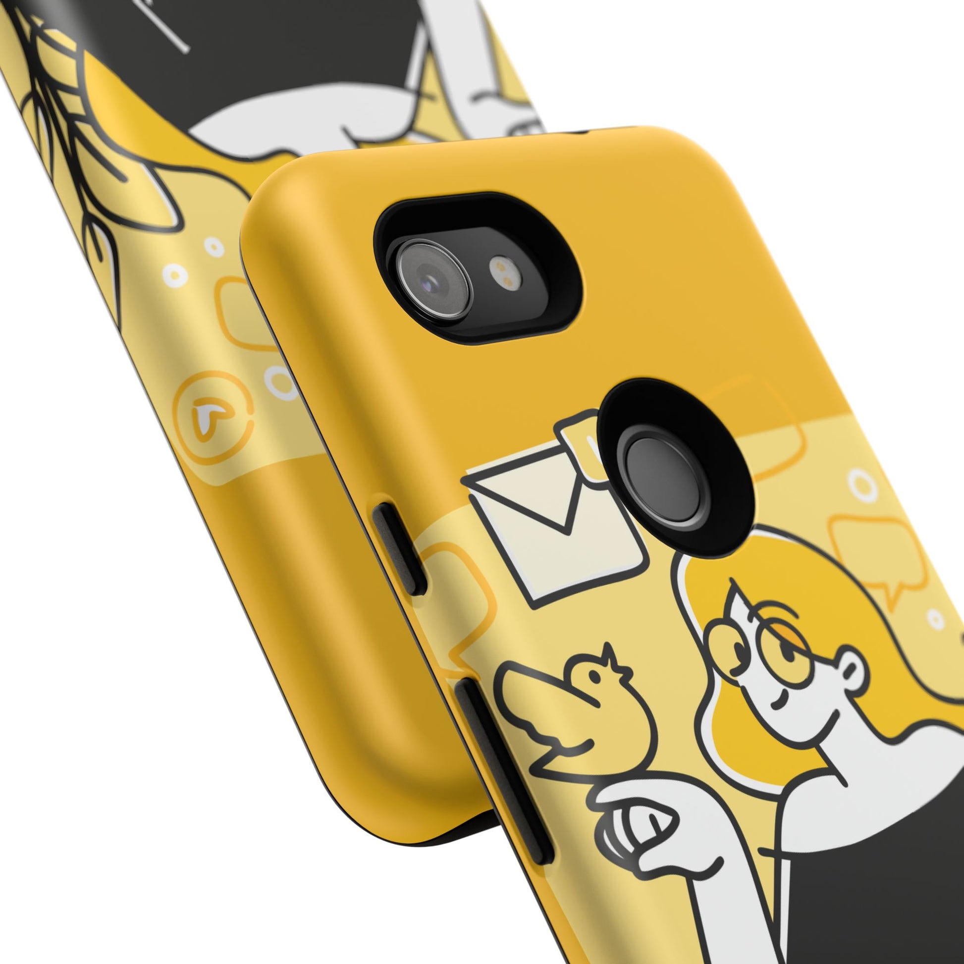 Chic Phone Case with Playful Design, Smartphone Cover, Unique Gift, Trendy Accessory, Eco-Friendly Case