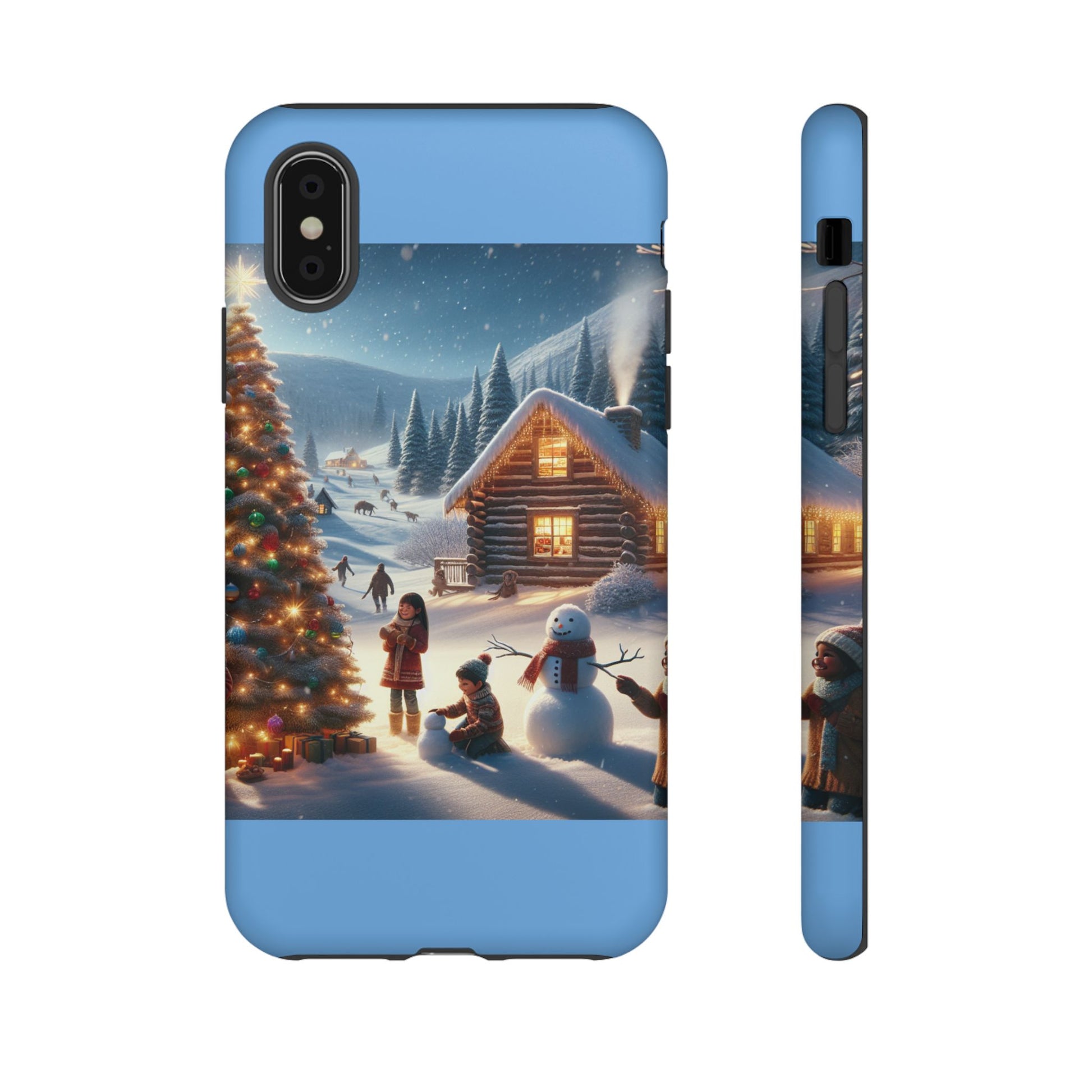 Winter Wonderland Phone Case, Holiday Gift for Him/Her, Cute Christmas Phone Cover, Unique Winter Scene Case, Festive Tech Accessories