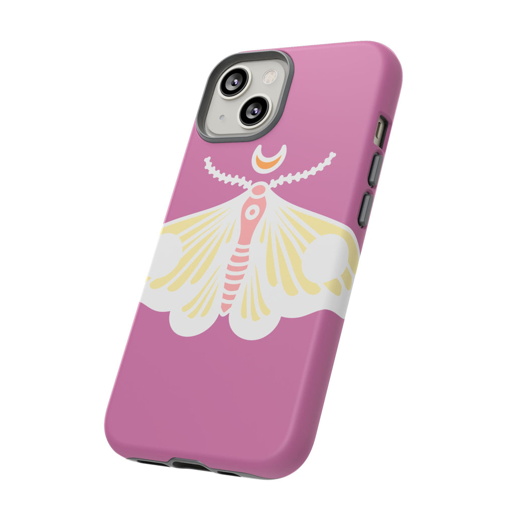 Colorful Moth Phone Case | Tough Cases for iPhone, Unique Gift, Nature Lovers, Boho Style, Trendy Accessories