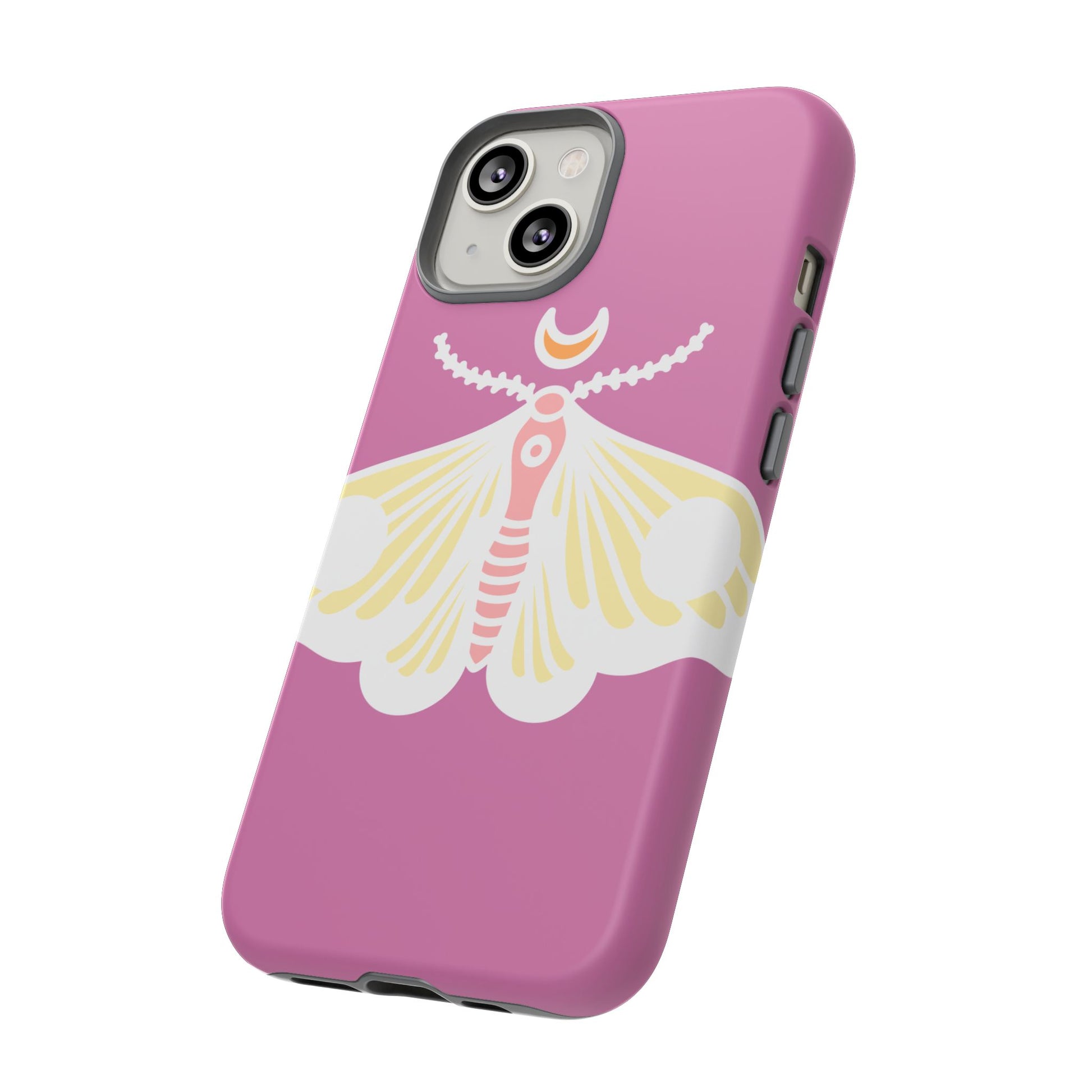 Colorful Moth Phone Case | Tough Cases for iPhone, Unique Gift, Nature Lovers, Boho Style, Trendy Accessories