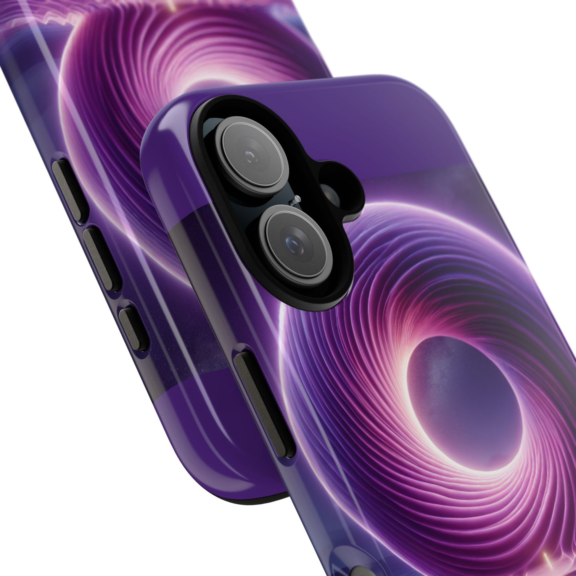 Colorful Phone Case with Swirling Design, Tough Phone Cover, Cosmic Phone Protector, Unique Gift for Tech Lovers, Stylish Smartphone Shell