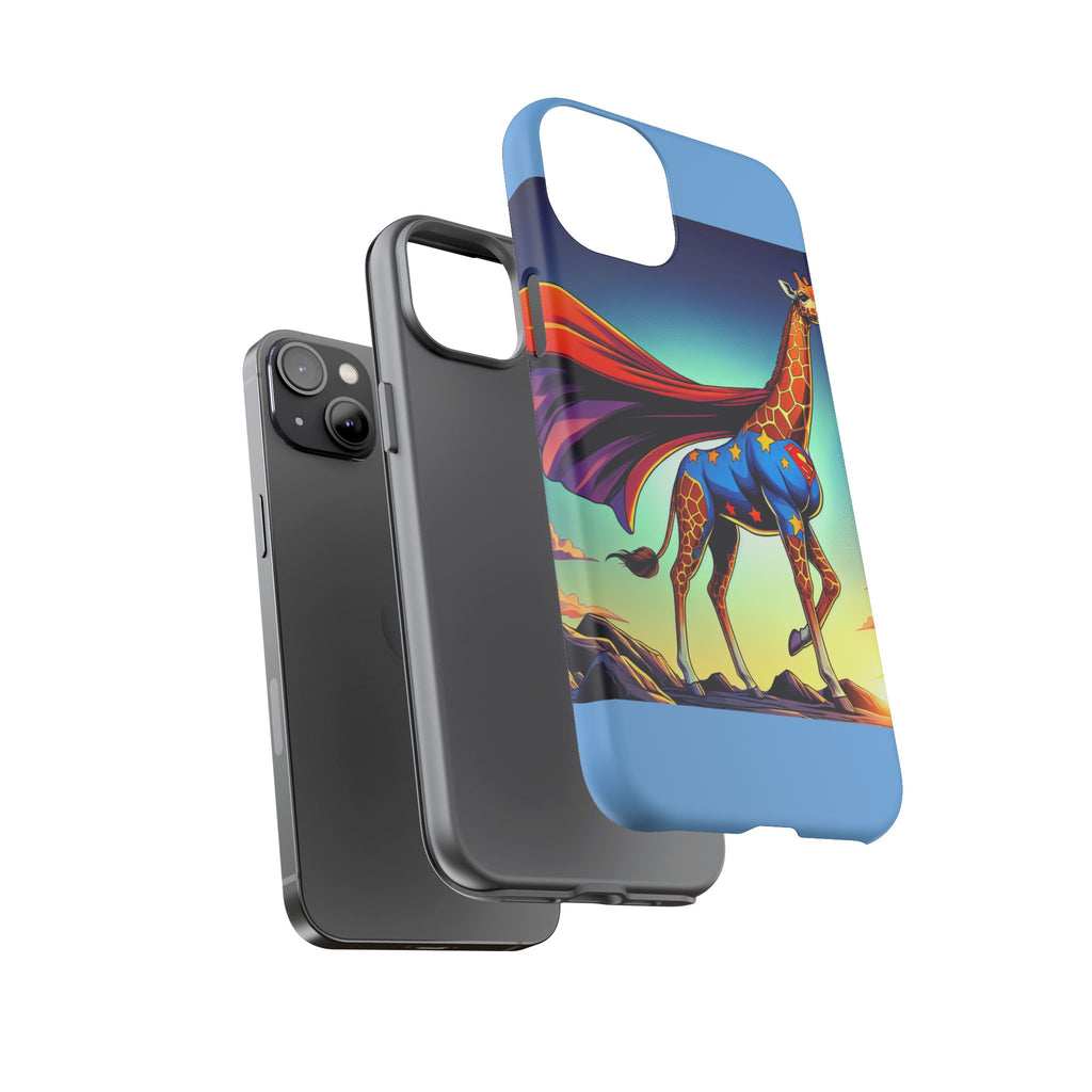 Superhero Giraffe Phone Case | Tough Cases, Unique Gifts, Animal Lover Accessories, Fun Tech Protectors, Cute Phone Covers, Birthday Gift