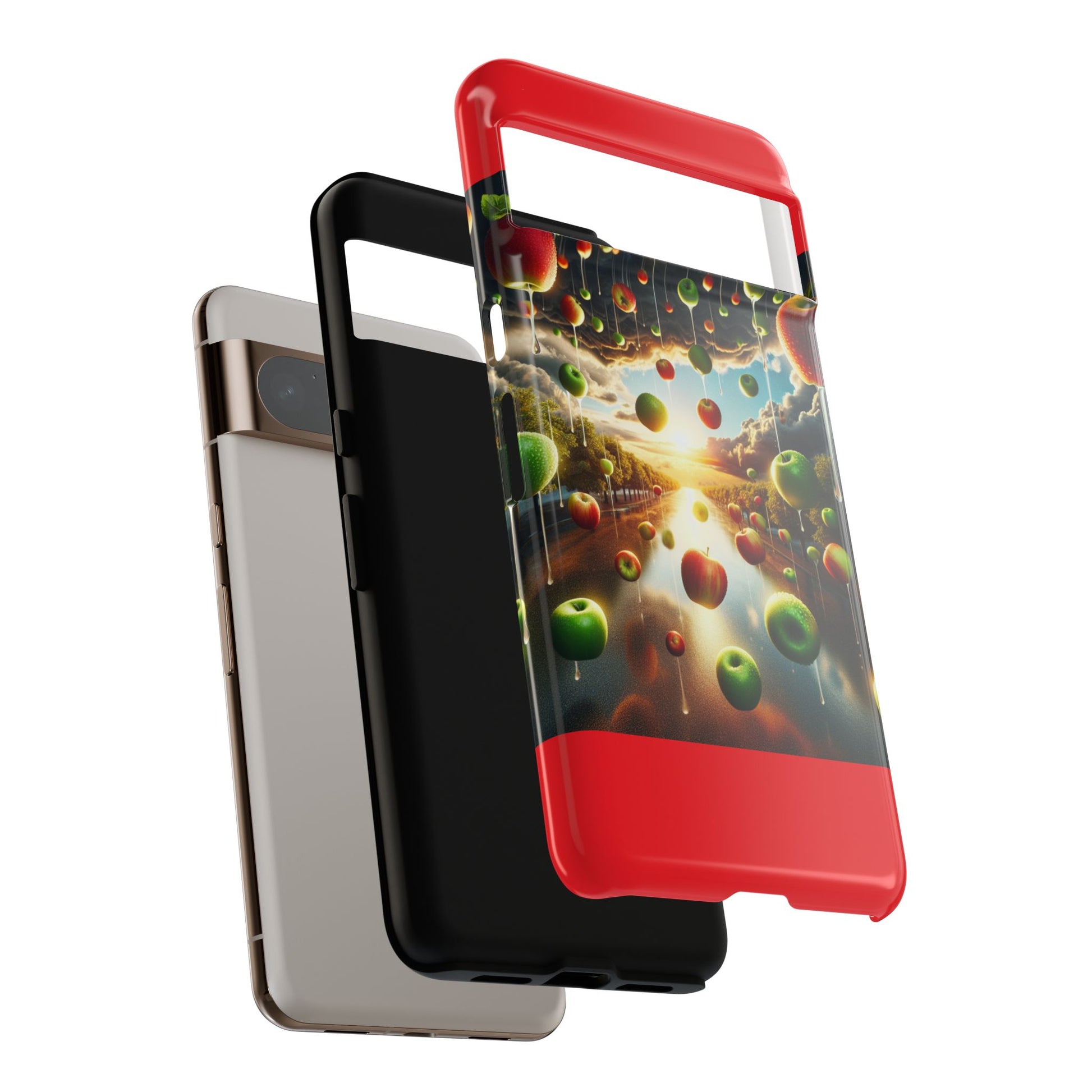 Vibrant Phone Case with Artistic Apple Design, Unique Gift for Art Lovers, Trendy Accessory for Any Occasion, Stylish Smartphone Cover